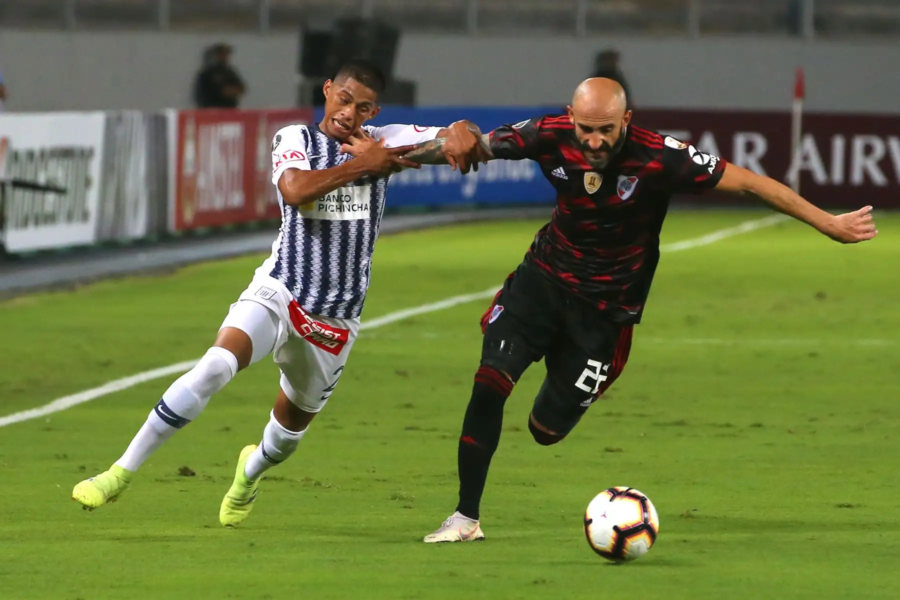 Alianza Lima empató 1-1 con River Plate en el Estadio Nacional primer partido de la fase de grupos A de Copa Libertadores. Foto: ANDINA/Vidal Tarqui