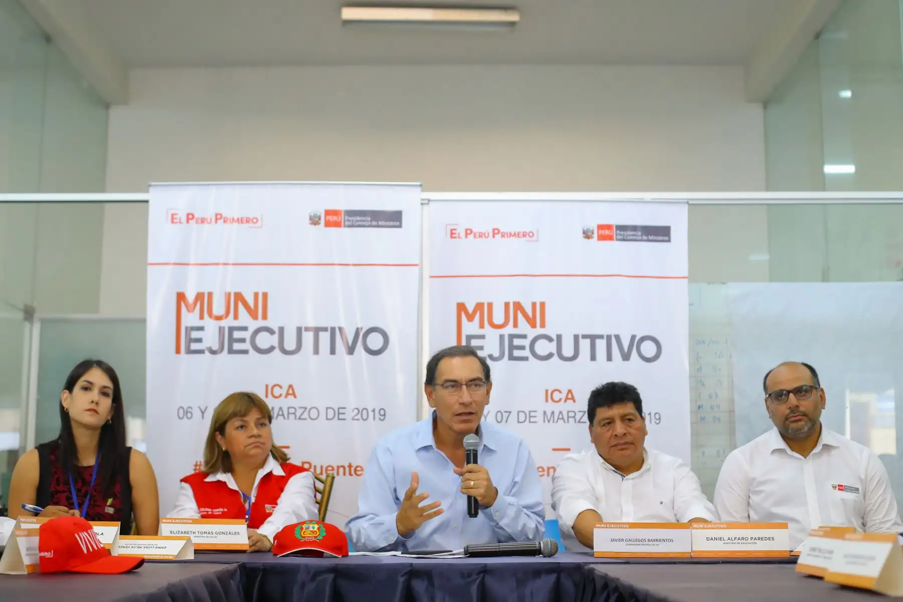 Presidente Martín Vizcarra lidera Muni Ejecutivo Ica Foto: ANDINA/Prensa Presidencia