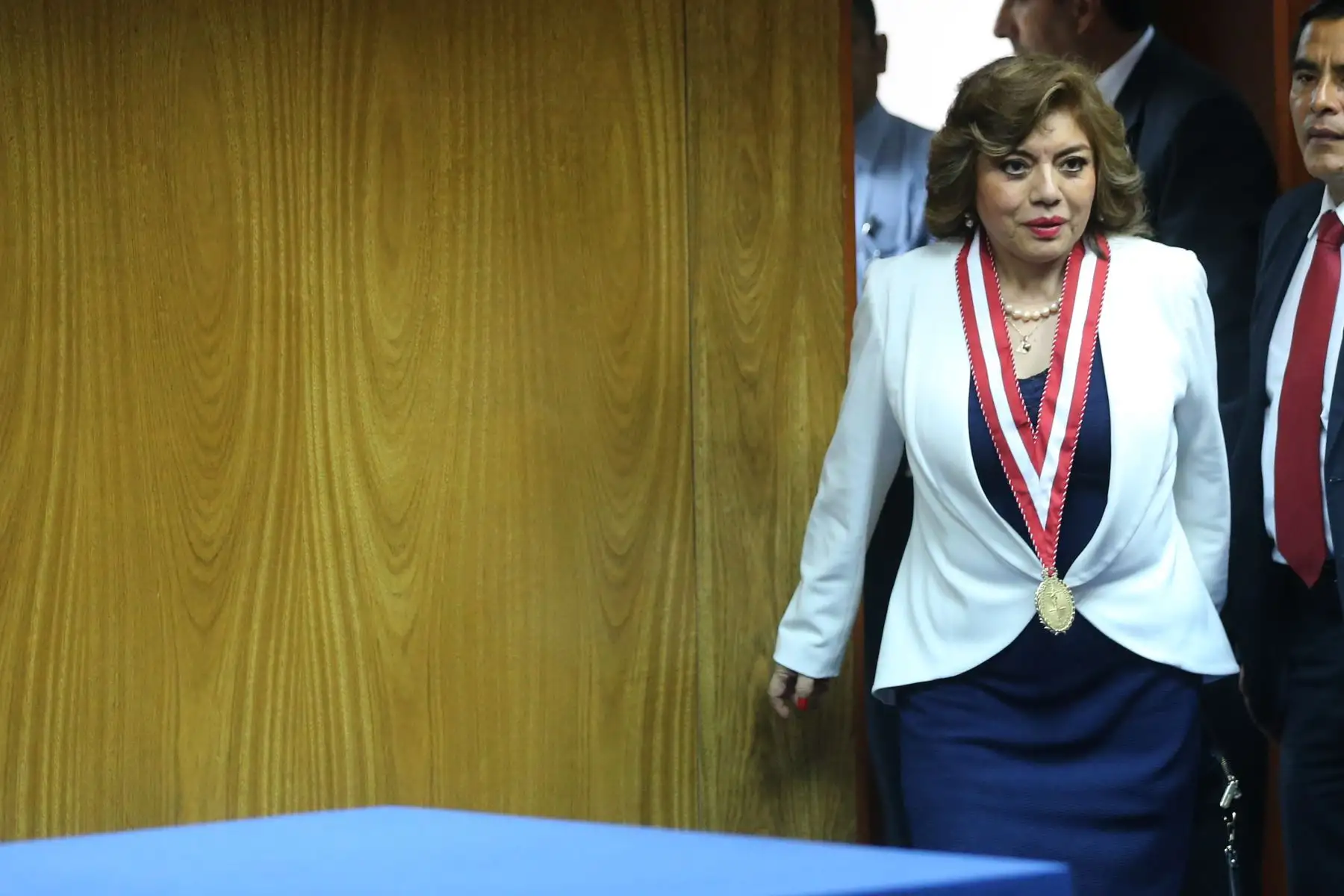 Pronunciamiento de la Fiscal de la Nación Zoraida Avalos Rivera.Foto: ANDINA/Jhony Laurente