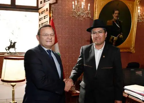 Canciller Néstor Popolizio se reunió con su par boliviano Diego Pary.