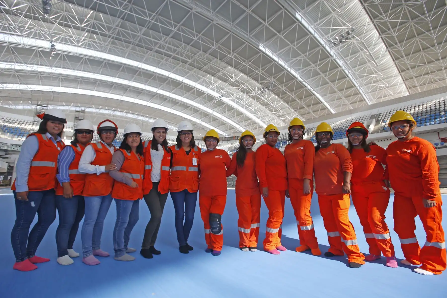 Panamericanos Lima 2019. Deportistas, ingenieras, arquitectas y obreras; mujeres todas, forman parte del Programa Lima 2019. Foto: ANDINA/Nathalie Sayago