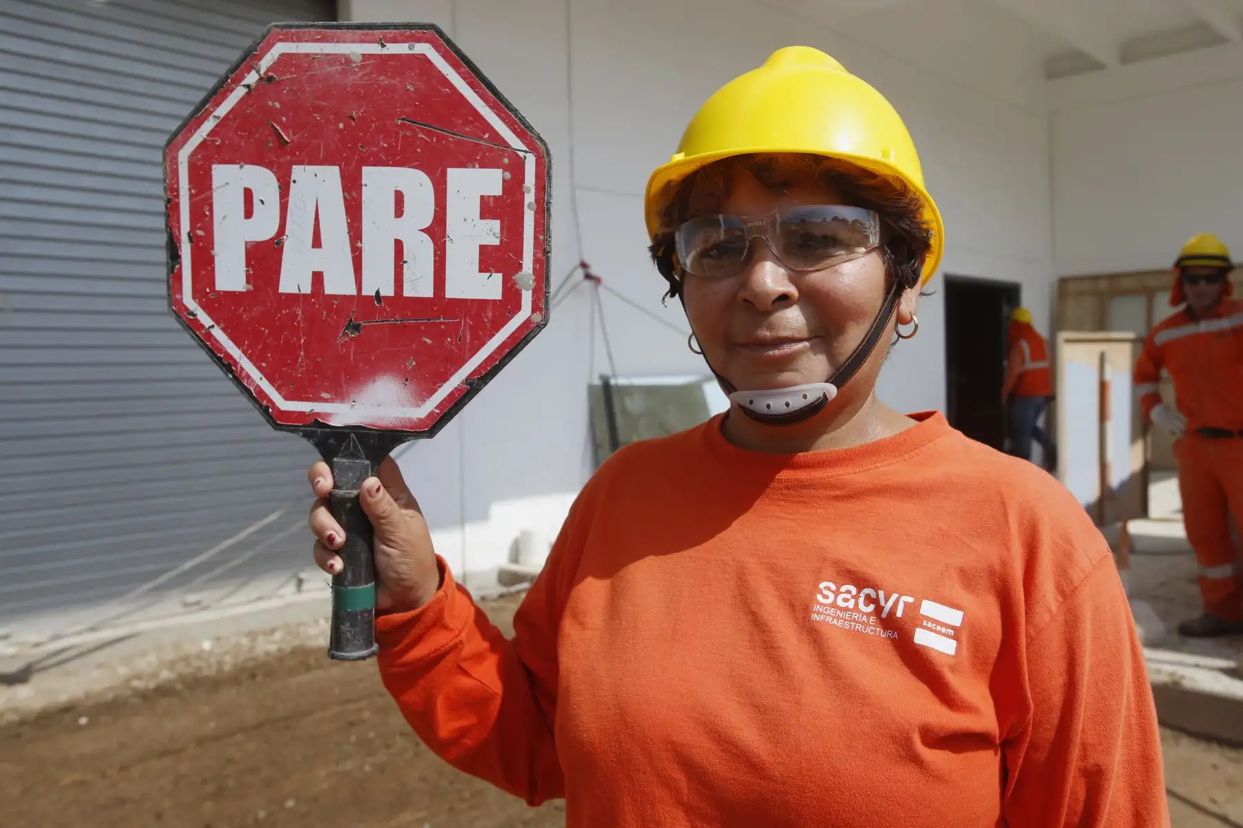 Panamericanos Lima 2019. Deportistas, ingenieras, arquitectas y obreras; mujeres todas, forman parte del Programa Lima 2019. Dalia Castro de 56 años trabaja como obrera en la sede de Callao y cumple funciones de vigia. Foto: ANDINA/Nathalie Sayago