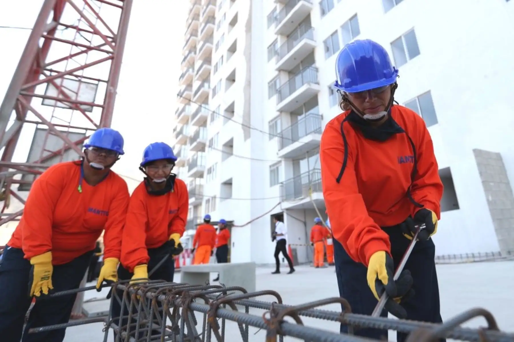 Quince mil mujeres son capacitadas cada año para ingresar al sector construcción. Foto: ANDINA/Difusión.