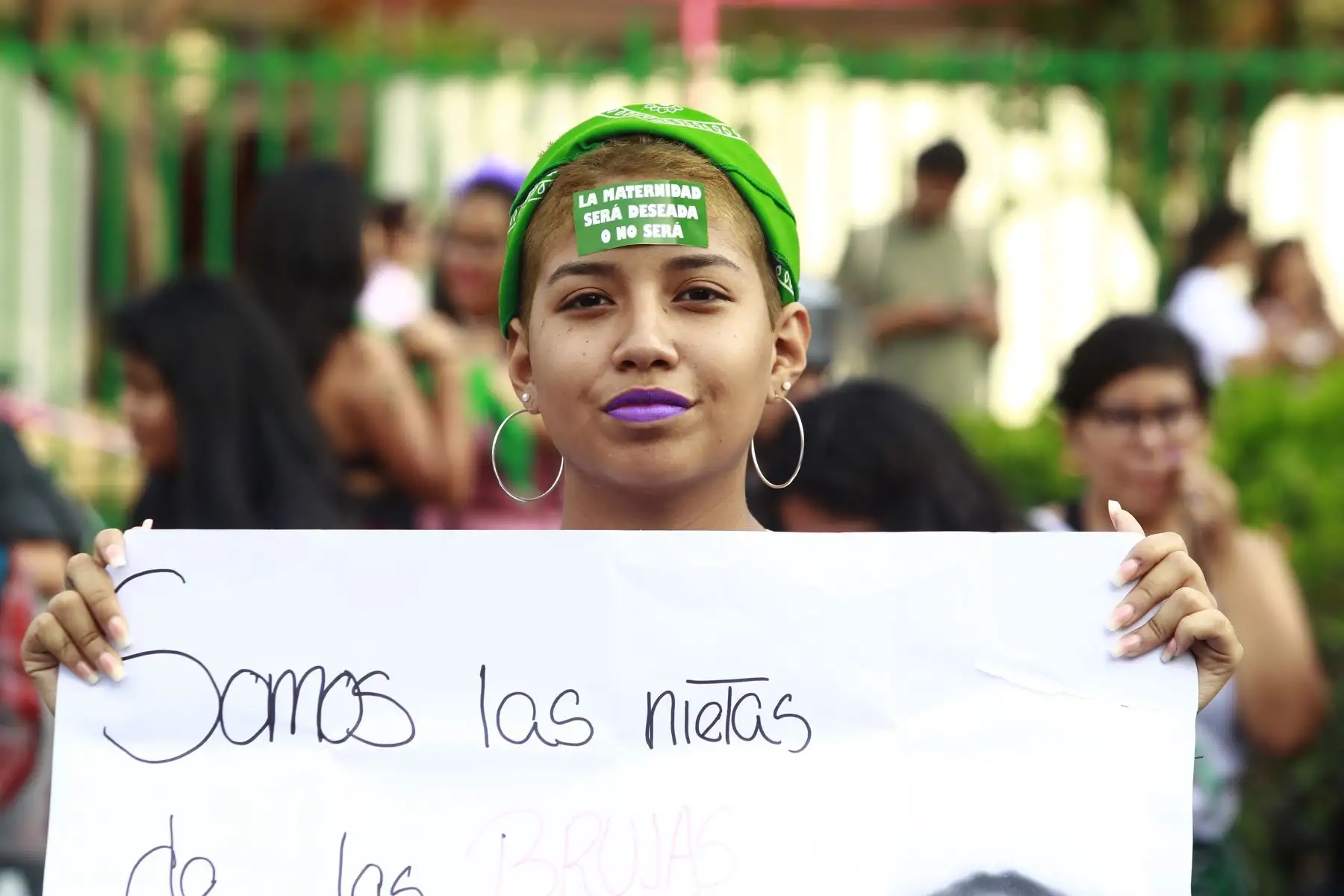 Marcha por el Día Internacional de la Mujer, bajo el lema “Todas x Justicia”, en el Centro de Lima. Foto: ANDINA/Eddy Ramos.