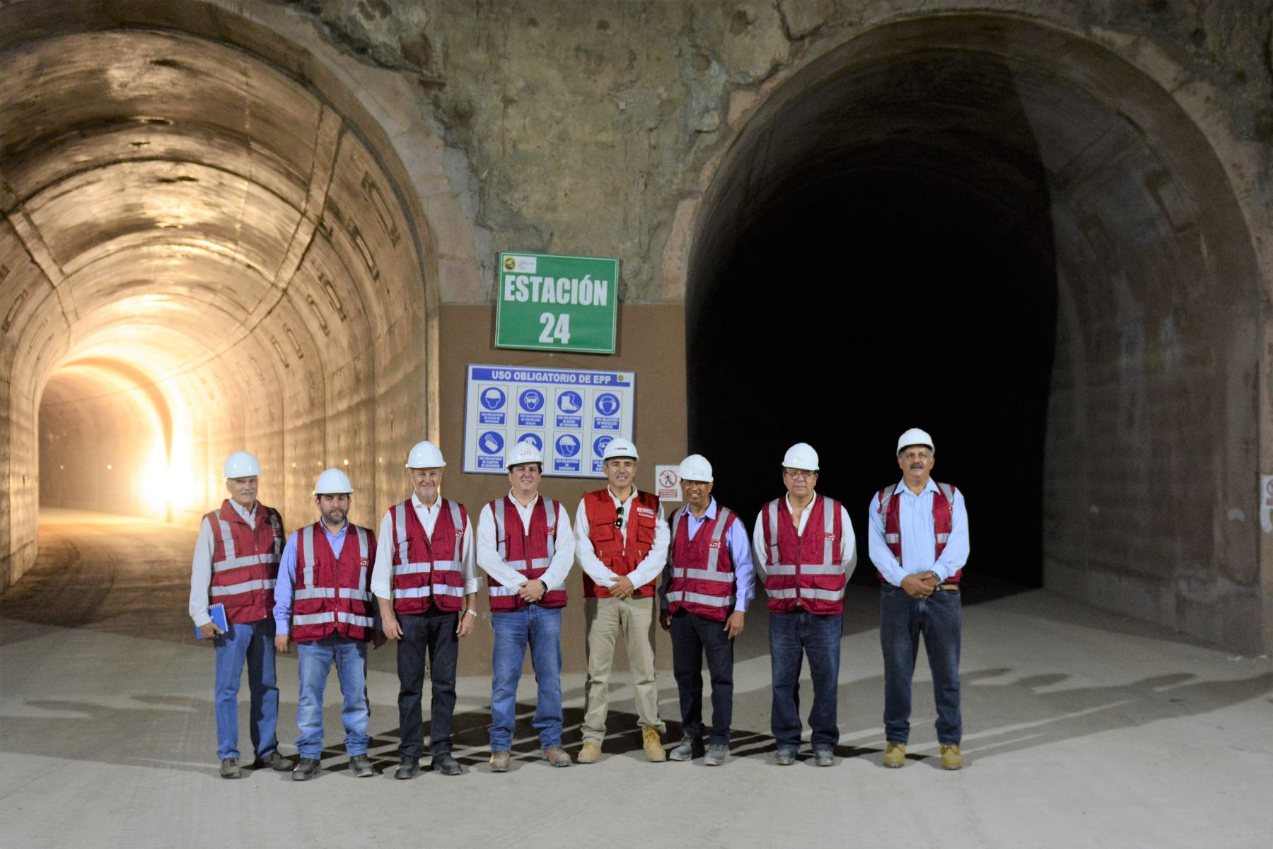 Los alcaldes de Lima, Jorge Muñoz y de Callao, Pedro López, visitaron hoy las obras de la Línea 2 del Metro de Lima y Callao