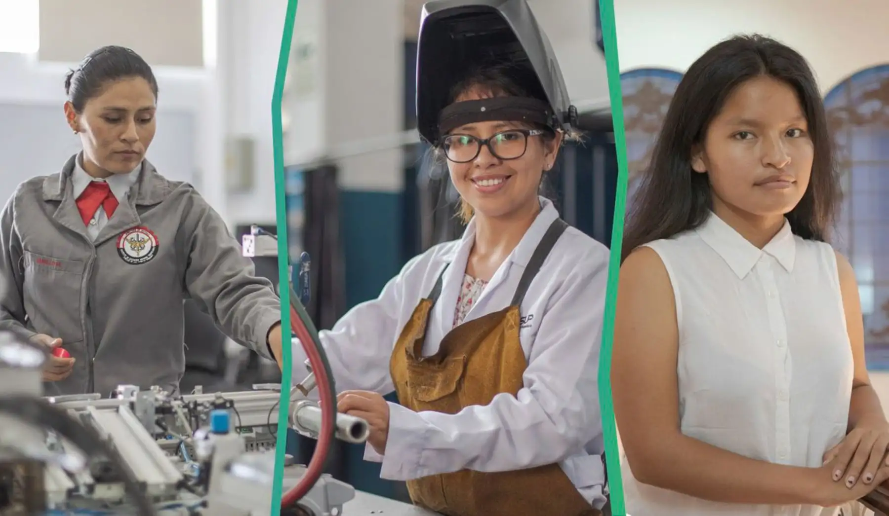 Jesica Panllo, Estefanía Gómez y María Mucho, son tres peruanas Talentos de Beca 18 que, además de su evidente juventud y empeño, tienen en común la certeza de que la educación puede llevarte a conquistar el mundo, empezando por conquistarse a sí mismas.