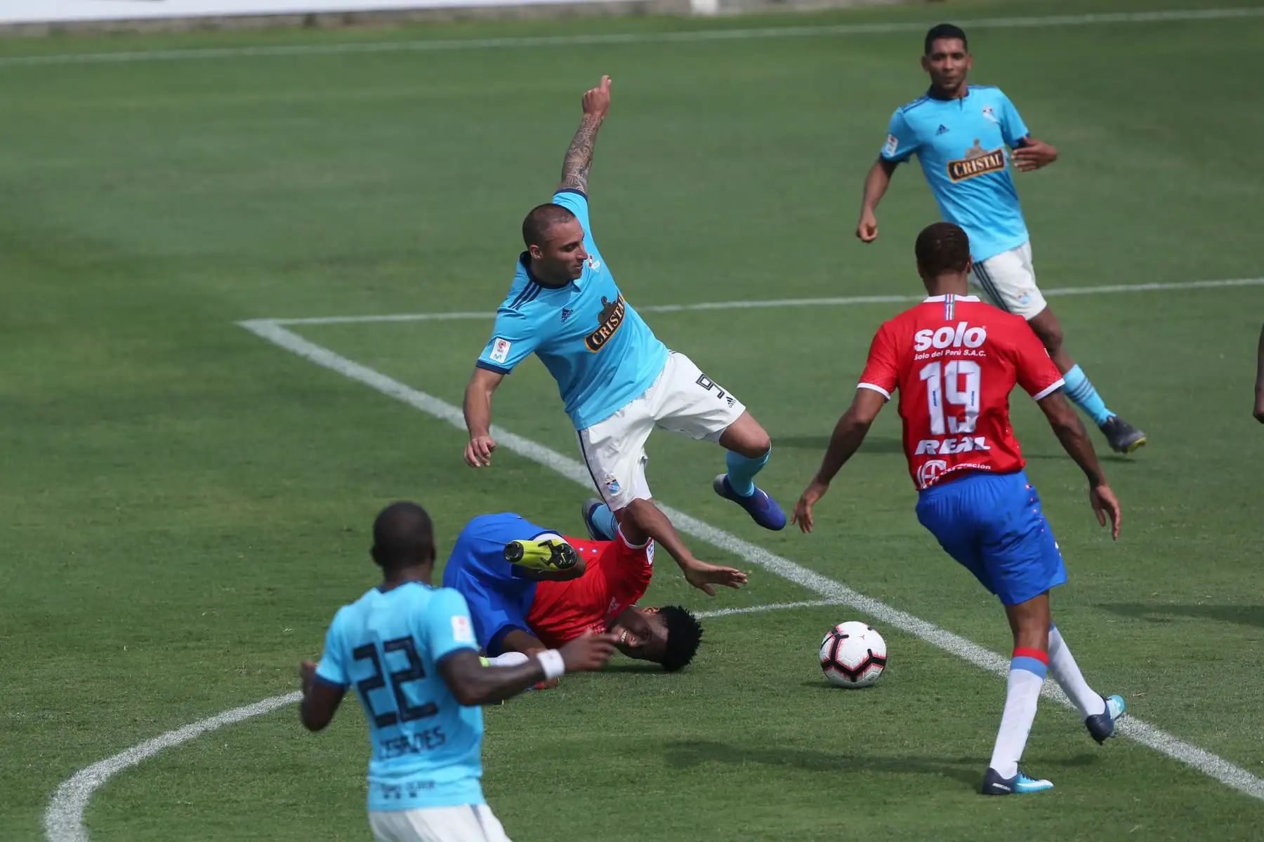 Sporting Cristal ganò 1-0 al Unión Comercio en el torneo apertura, en el Estadio Alberto Gallardo. Foto: ANDINA/ Jhony Laurente