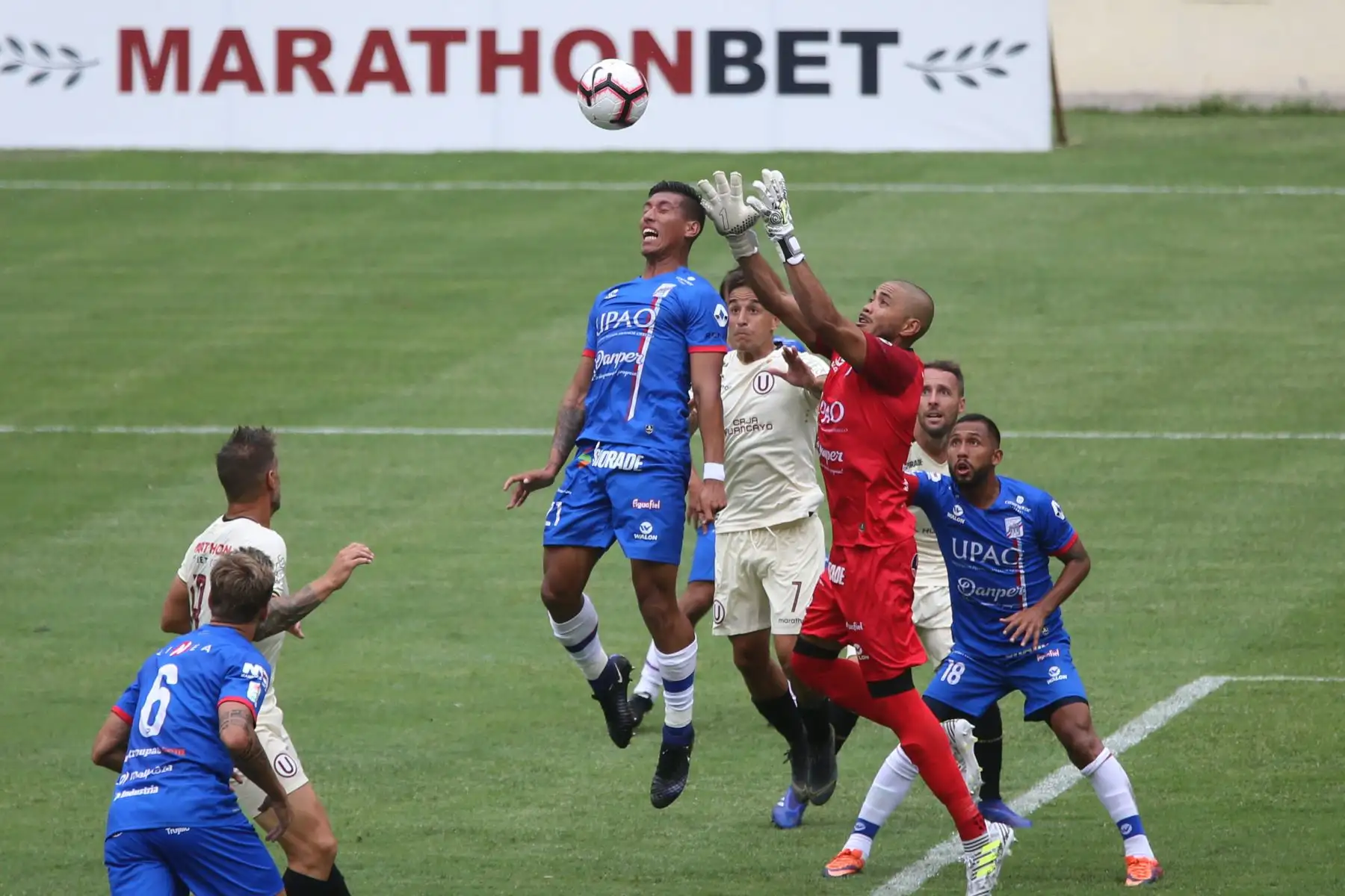 Partido de la cuarta jornada del Torneo Apertura de la Liga 1, entre Universitario de Deportes vs Carlos A. Manucci en el estadio Monumental. Foto:ANDINA/ Jhony Laurente