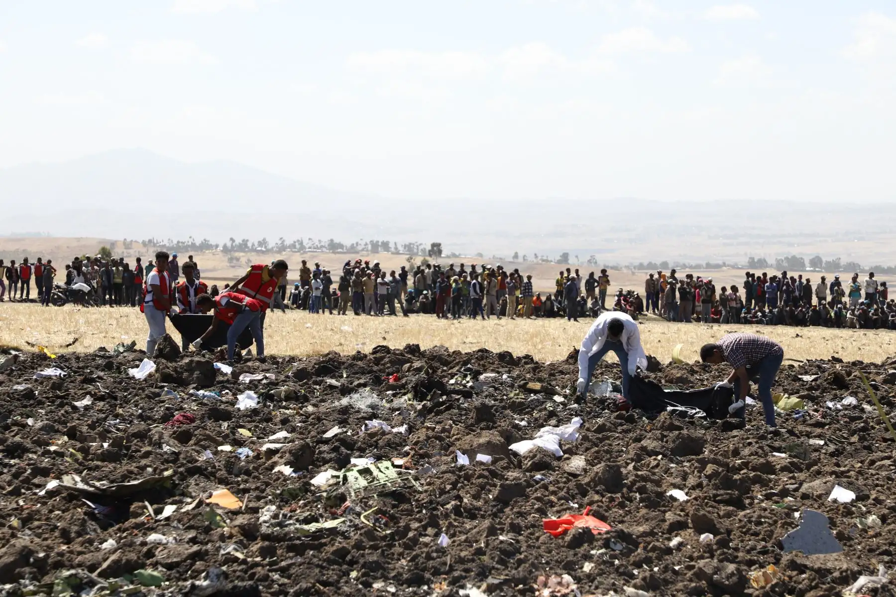 Accidente de avión de Ethiopian Airlines. AFP