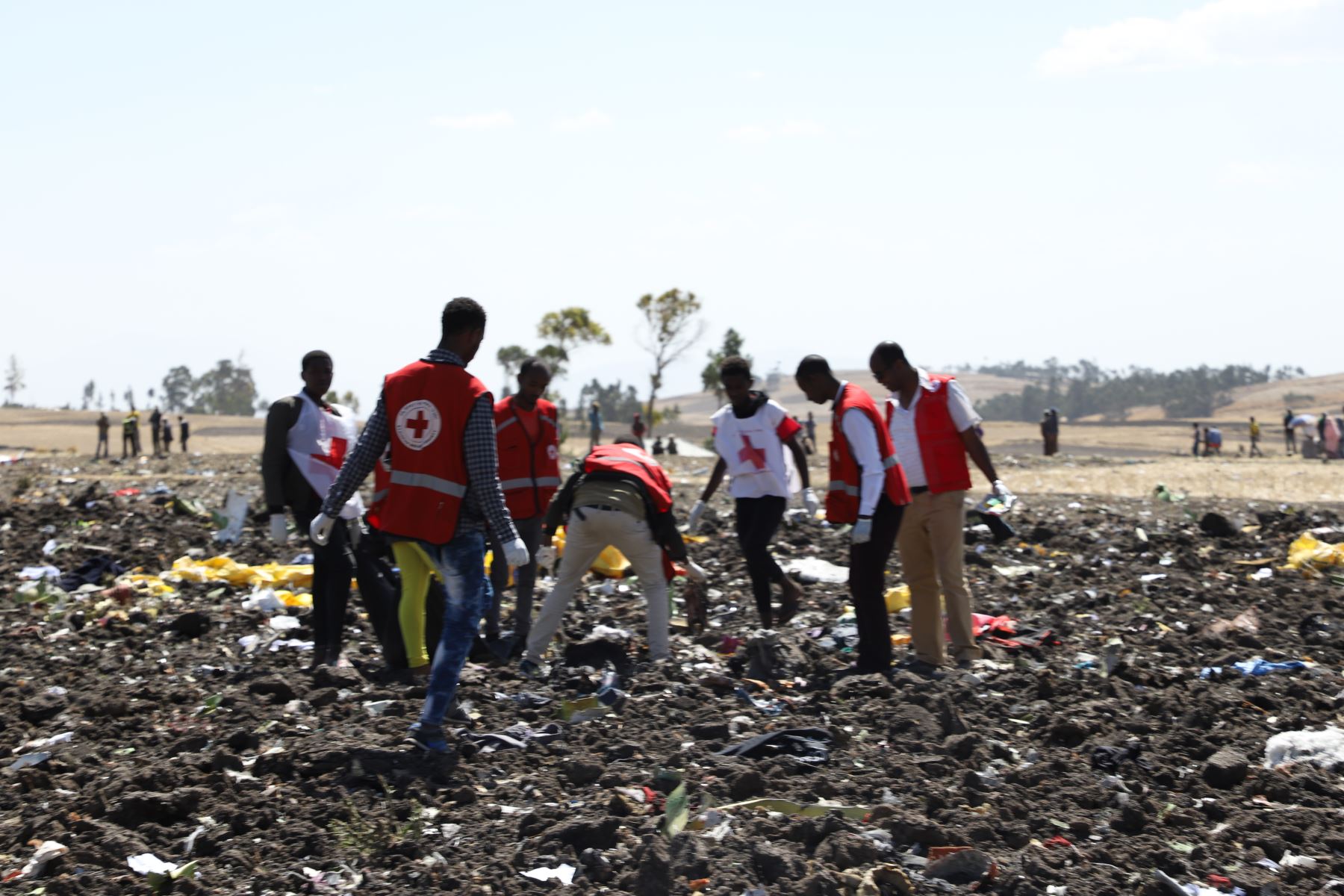 Accidente de avión de Ethiopian Airlines. AFP