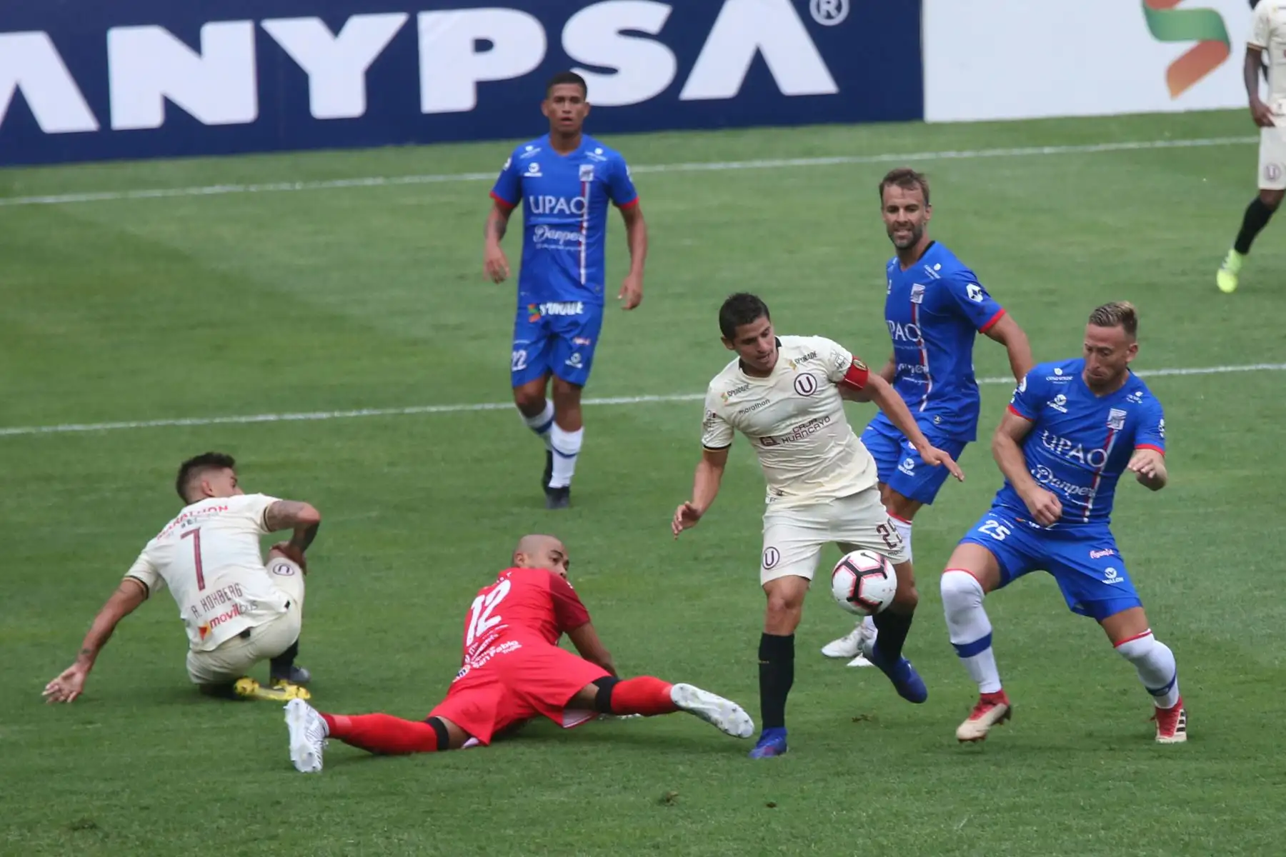 Partido de la cuarta jornada del Torneo Apertura de la Liga 1, entre Universitario de Deportes vs Carlos A. Manucci en el estadio Monumental. Foto:ANDINA/ Jhony Laurente