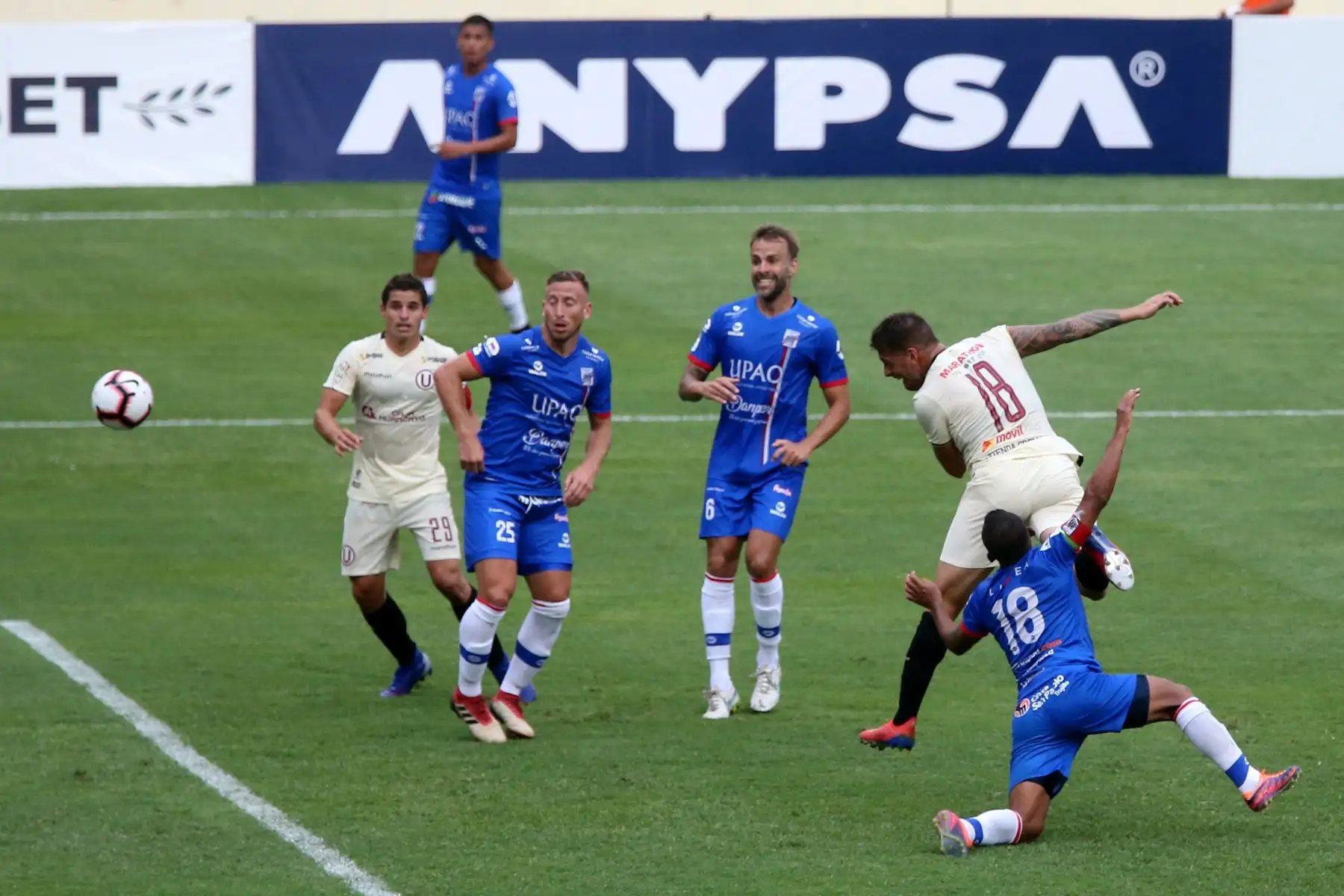 Partido de la cuarta jornada del Torneo Apertura de la Liga 1, entre Universitario de Deportes vs Carlos A. Manucci en el estadio Monumental. Foto:ANDINA/ Jhony Laurente