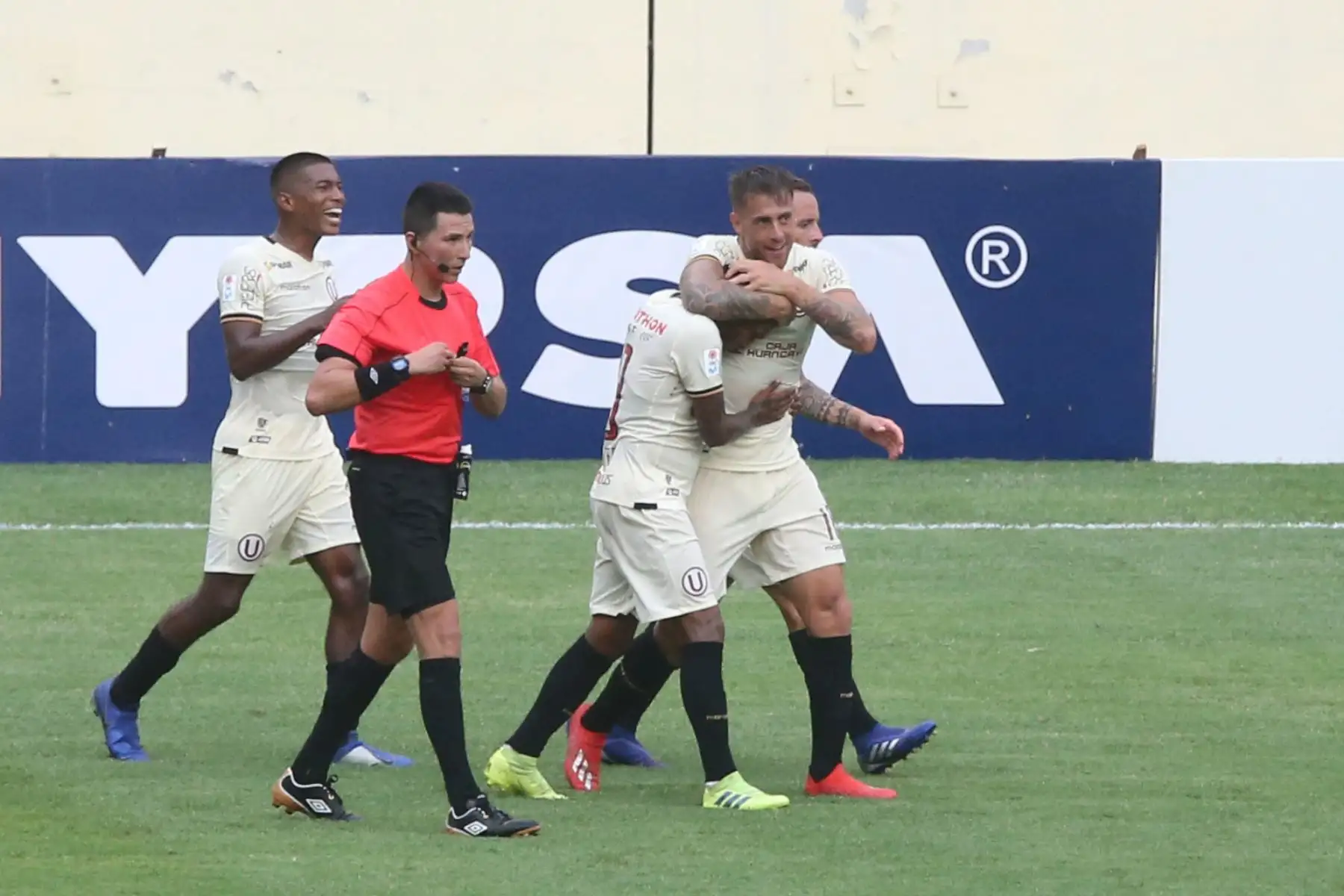 Partido de la cuarta jornada del Torneo Apertura de la Liga 1, entre Universitario de Deportes vs Carlos A. Manucci en el estadio Monumental. Foto:ANDINA/ Jhony Laurente