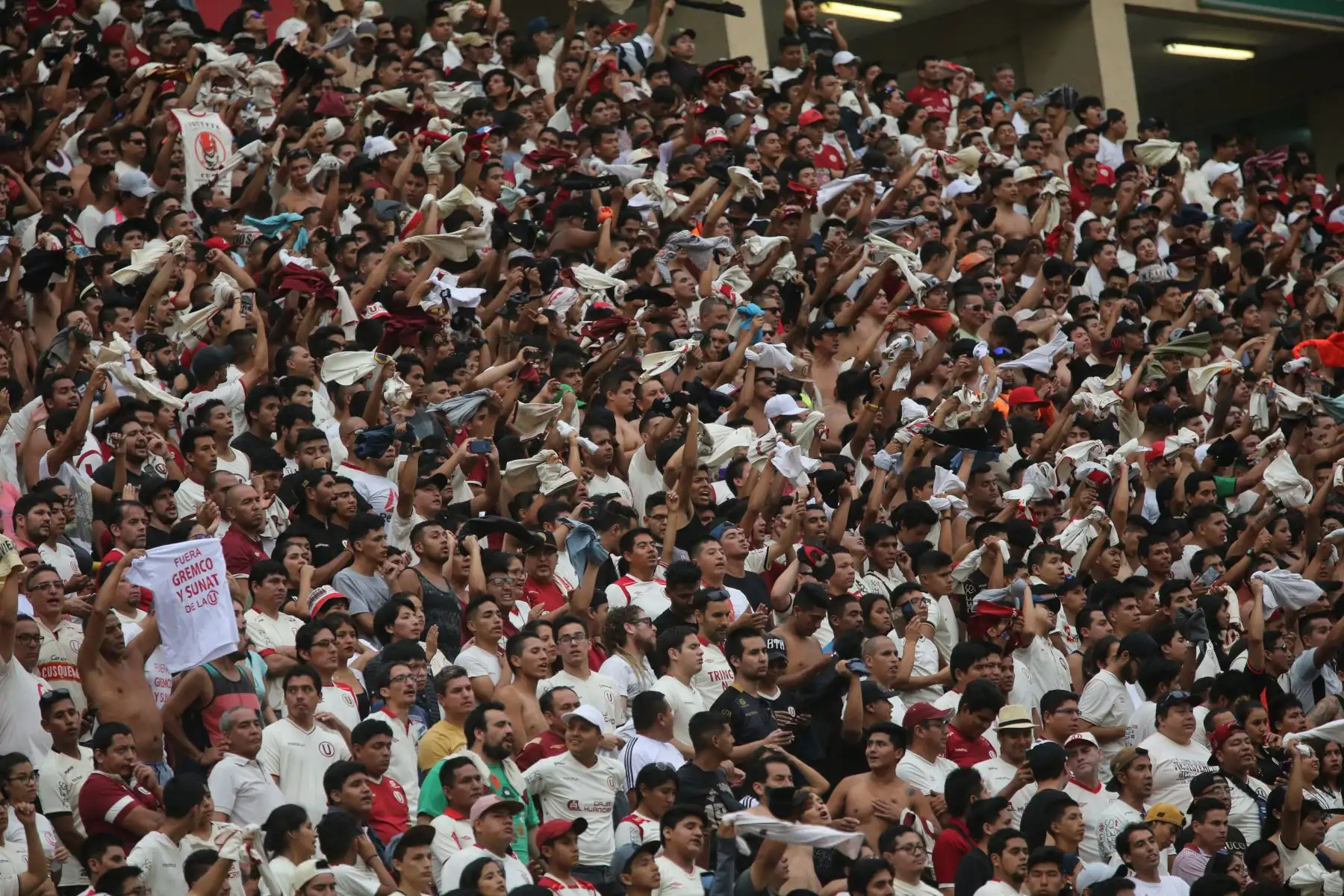 Partido de la cuarta jornada del Torneo Apertura de la Liga 1, entre Universitario de Deportes vs Carlos A. Manucci en el estadio Monumental. Foto:ANDINA/ Jhony Laurente