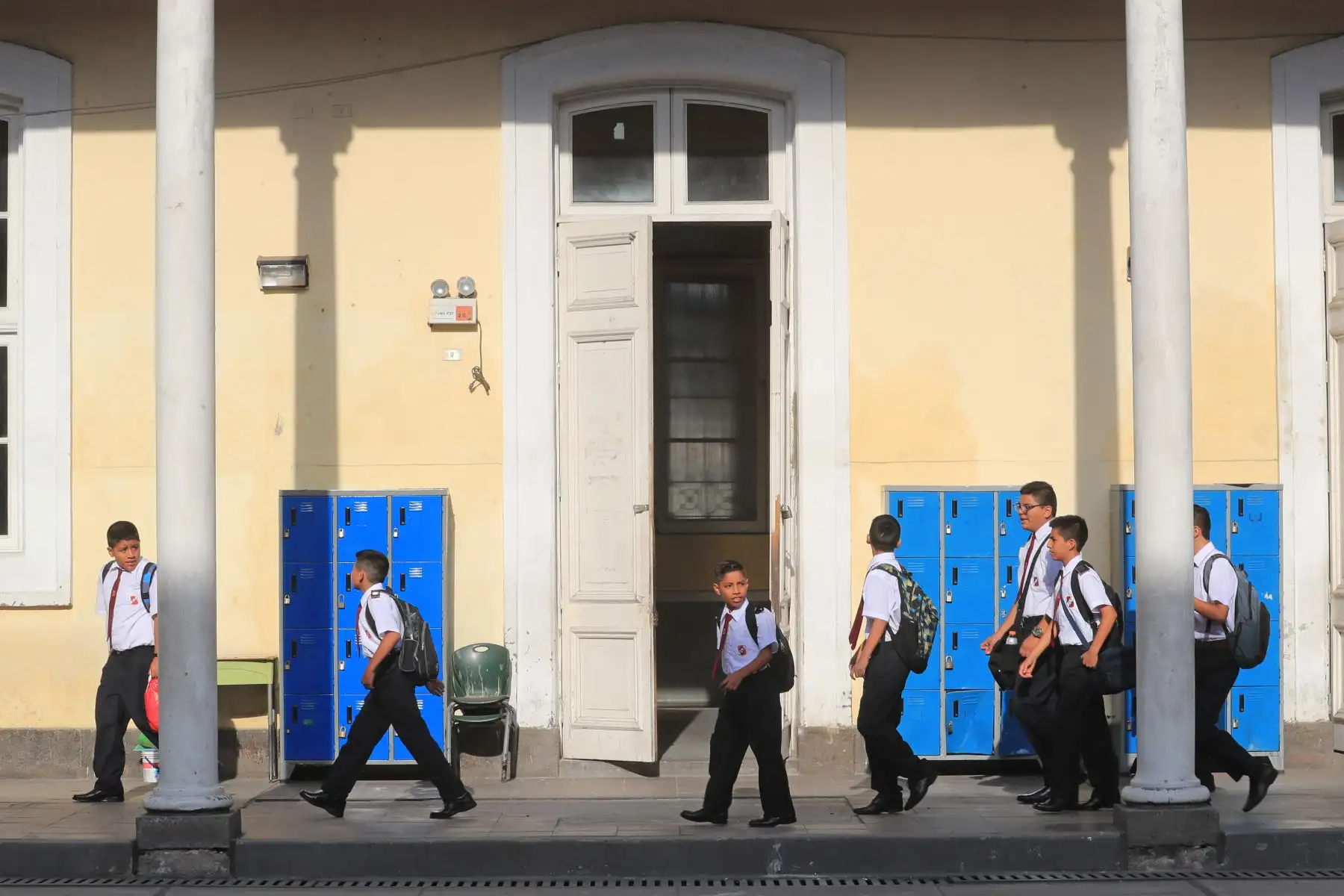 Inicio del año escolar 2019 en el Colegio Nuestra Señora de Guadalupe. Foto: ANDINA/Carlos Lezama