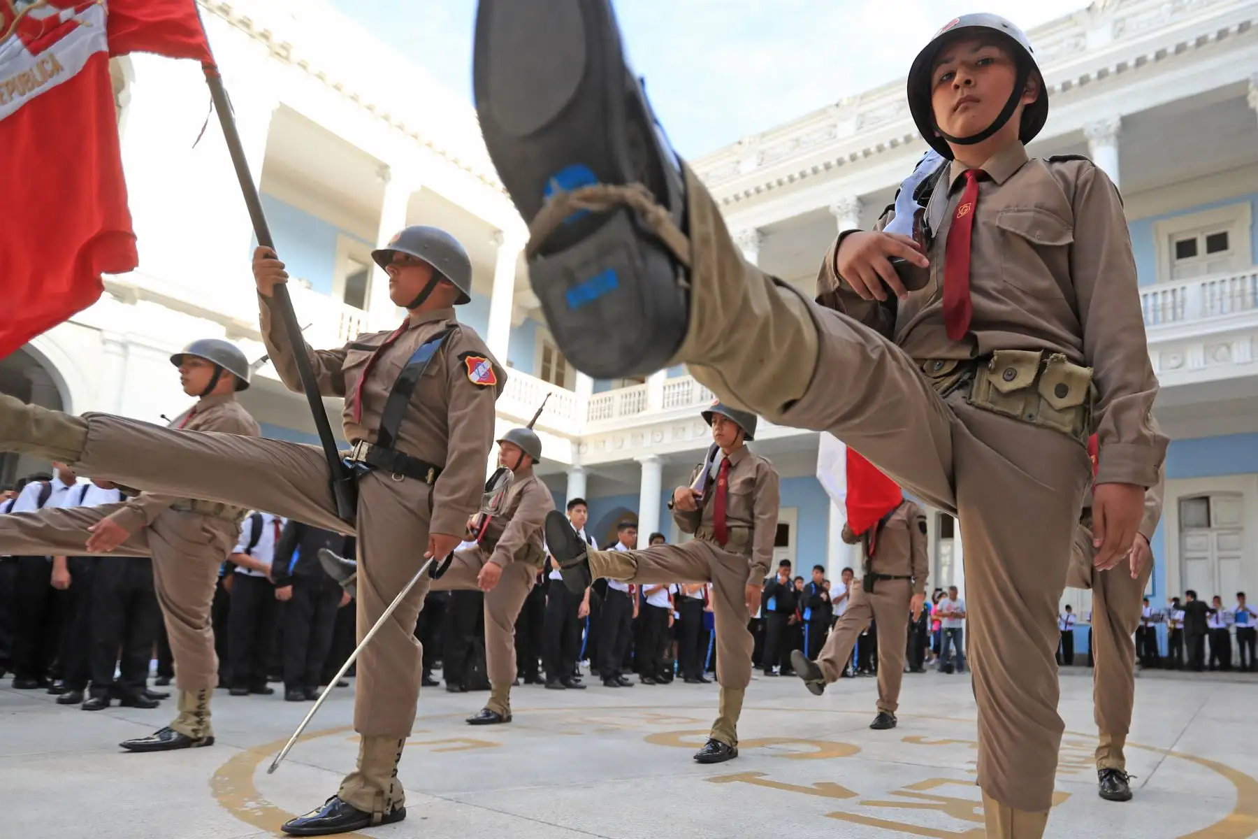 Inicio del año escolar 2019 en el Colegio Nuestra Señora de Guadalupe. Foto: ANDINA/Carlos Lezama