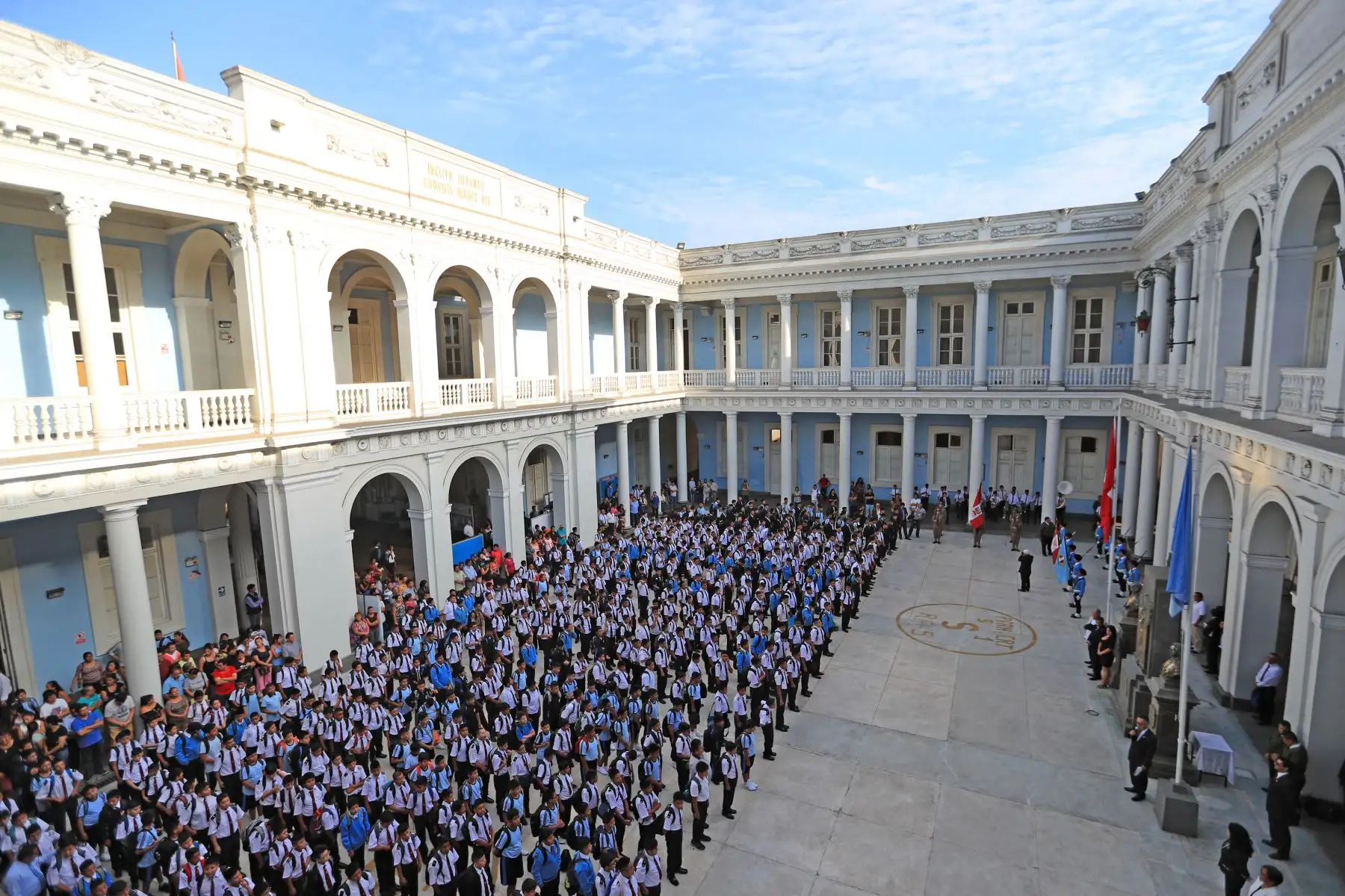 Inicio del año escolar 2019 en el Colegio Nuestra Señora de Guadalupe Foto: ANDINA/Carlos Lezama