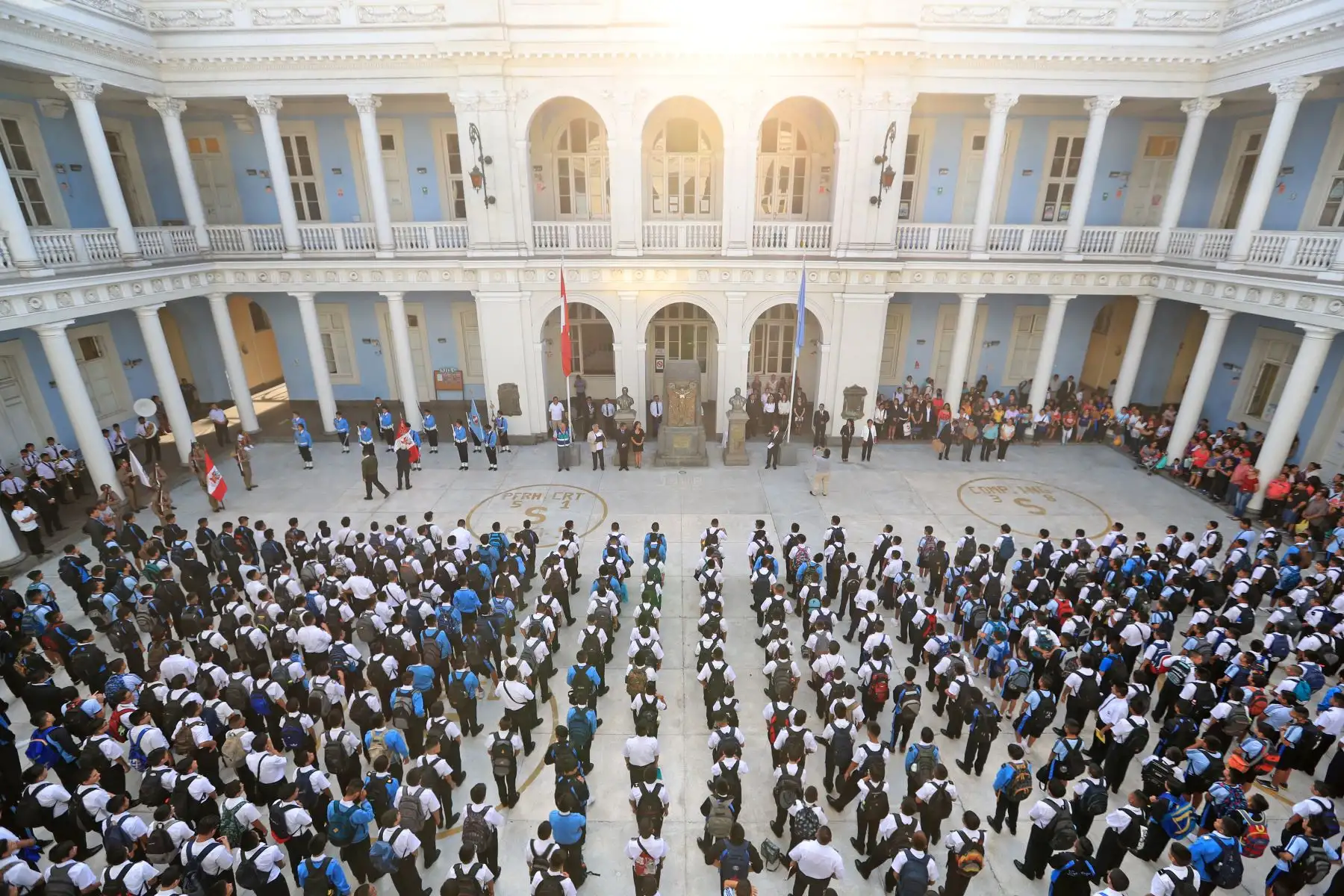Inicio del año escolar 2019 en el Colegio Nuestra Señora de Guadalupe. Foto: ANDINA/Carlos Lezama