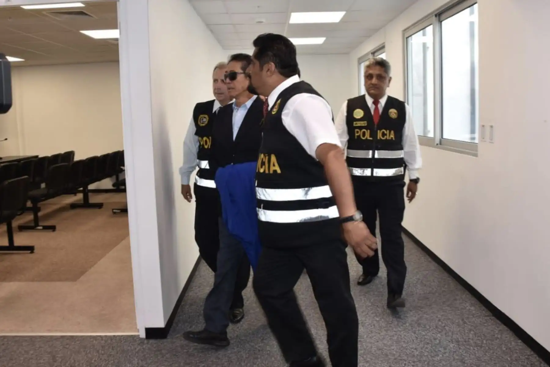 Yoshiyama fue puesto a disposición del INPE para su reclusión en penal. Foto: ANDINA/ Poder Judicial