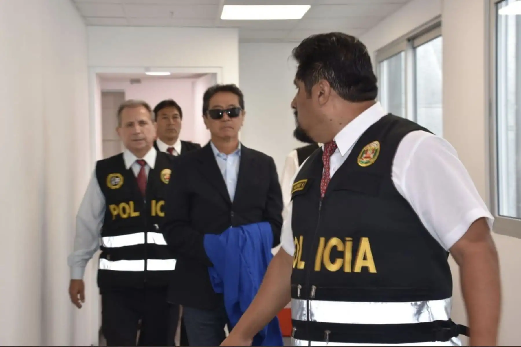 Yoshiyama fue puesto a disposición del INPE para su reclusión en penal. Foto: ANDINA/ Poder Judicial