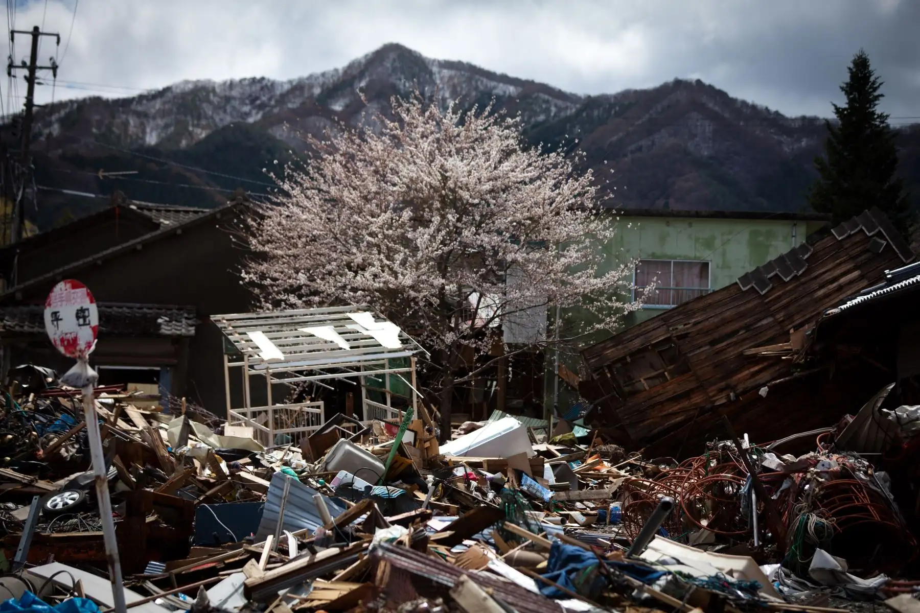 Zonas devastadas por el tsunami en la ciudad de Kamaishi. Foto: AFP