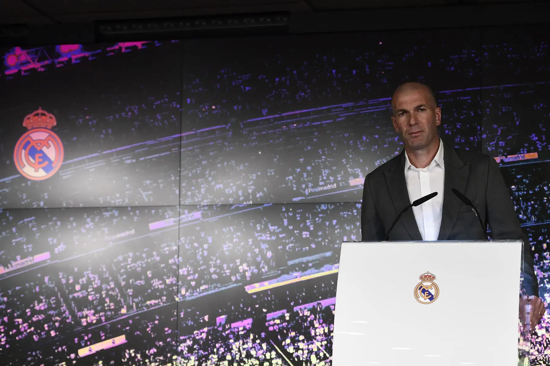 El entrenador francés del Real Madrid, Zinedine Zidane, es el nuevo entrenador del Real Madrid. Foto: AFP