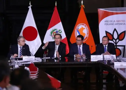 El presidente Martín Vizcarra participó en la clausura del Encuentro sobre Gestión de Desastres Naturales y Alerta Temprana’, evento coorganizado por la Embajada de Japón en el Perú y el Instituto Nacional de Defensa Civil (Indeci).
