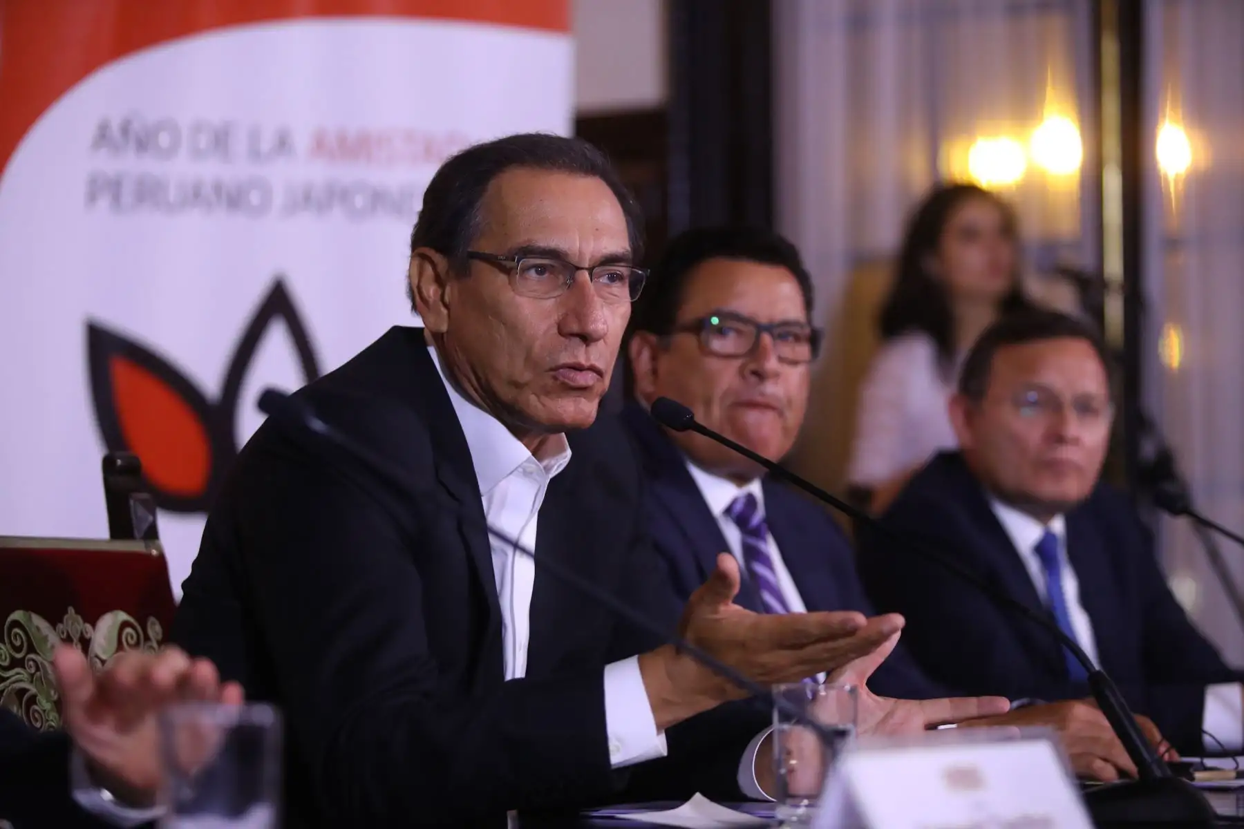 Jefe de Estado participó en Encuentro Sobre Gestión de Desastres Naturales y Alerta Temprana en Palacio de Gobierno. Foto: ANDINA/Prensa Presidencia
