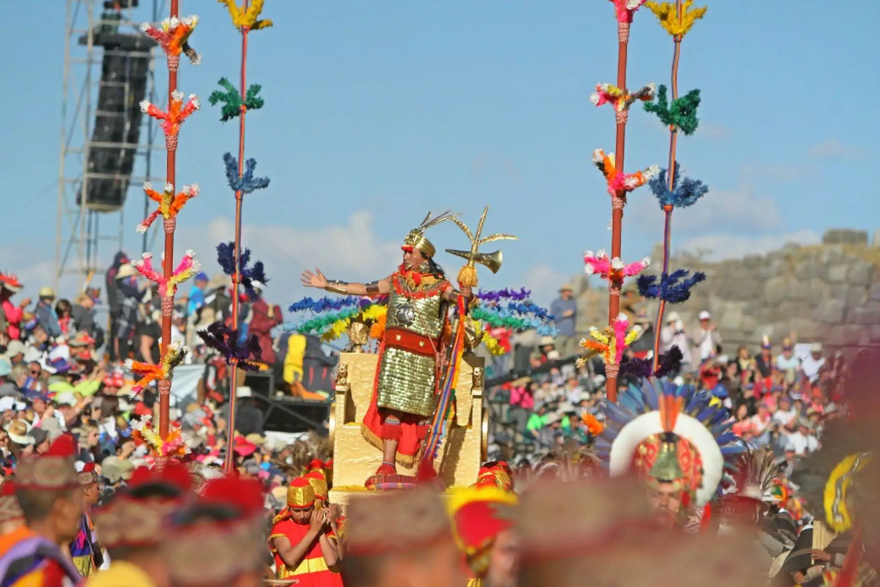 Escenificación del Inti Raymi 2019, en Cusco, será con responsabilidad ambiental. ANDINA/Percy Hurtado