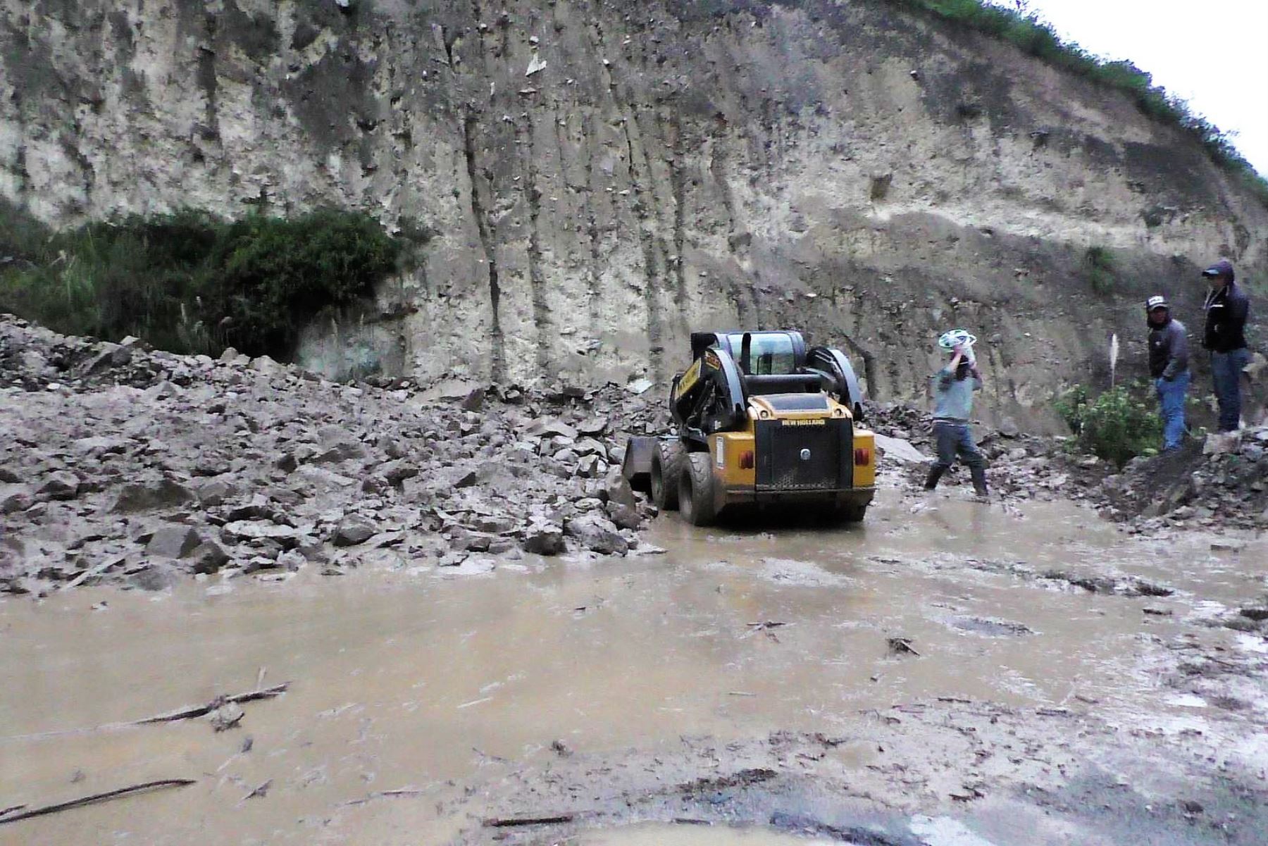 El distrito de Conchucos, en Áncash, fue seriamente afectado por huaico registrado a causa de las lluvias intensas.