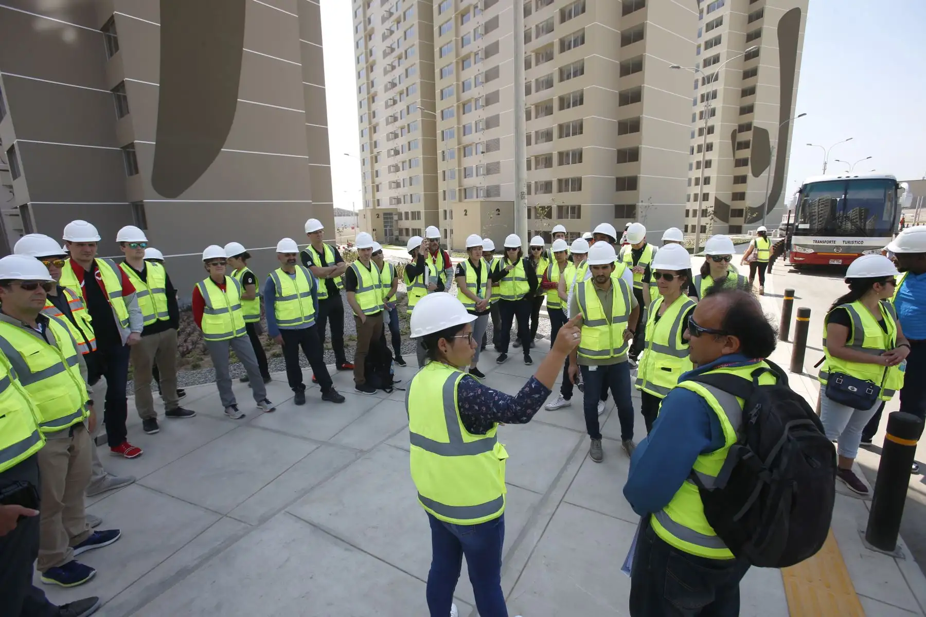 Panamericanos Lima 2019. Comité Olímpico de Canadá visita sede de la Villa Panamericanos y Parapanamericanos en Villa El Salvador. Foto: ANDINA/Nathalie Sayago