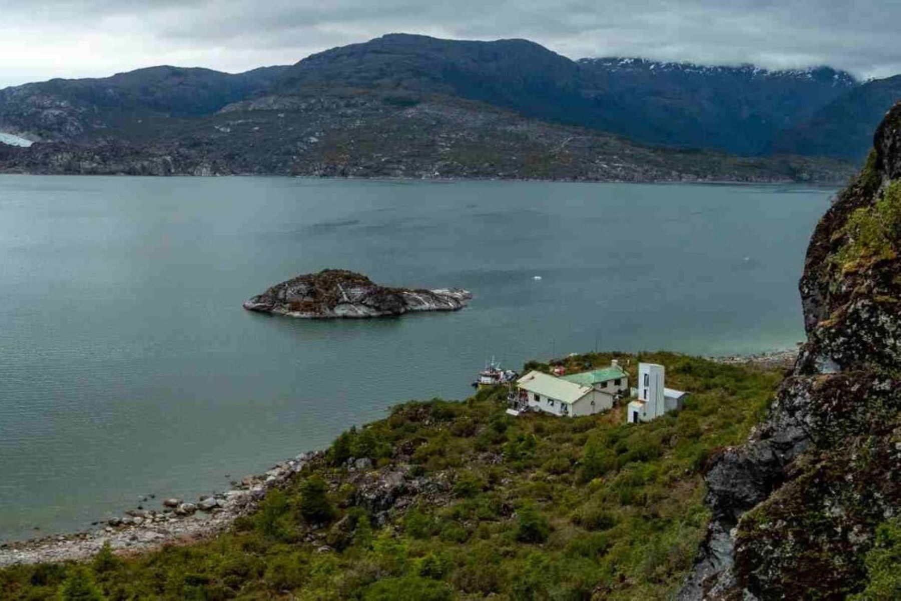 Vista del archipiélago de Madre de Dios en el sur de Chile. Foto: AFP