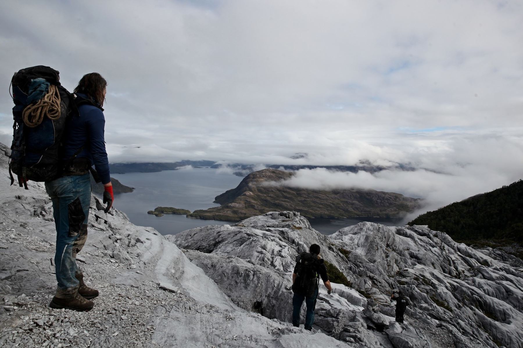 Científicos franceses recorrieron el archipiélago de Madre de Dios en el sur de Chile. Foto: AFP