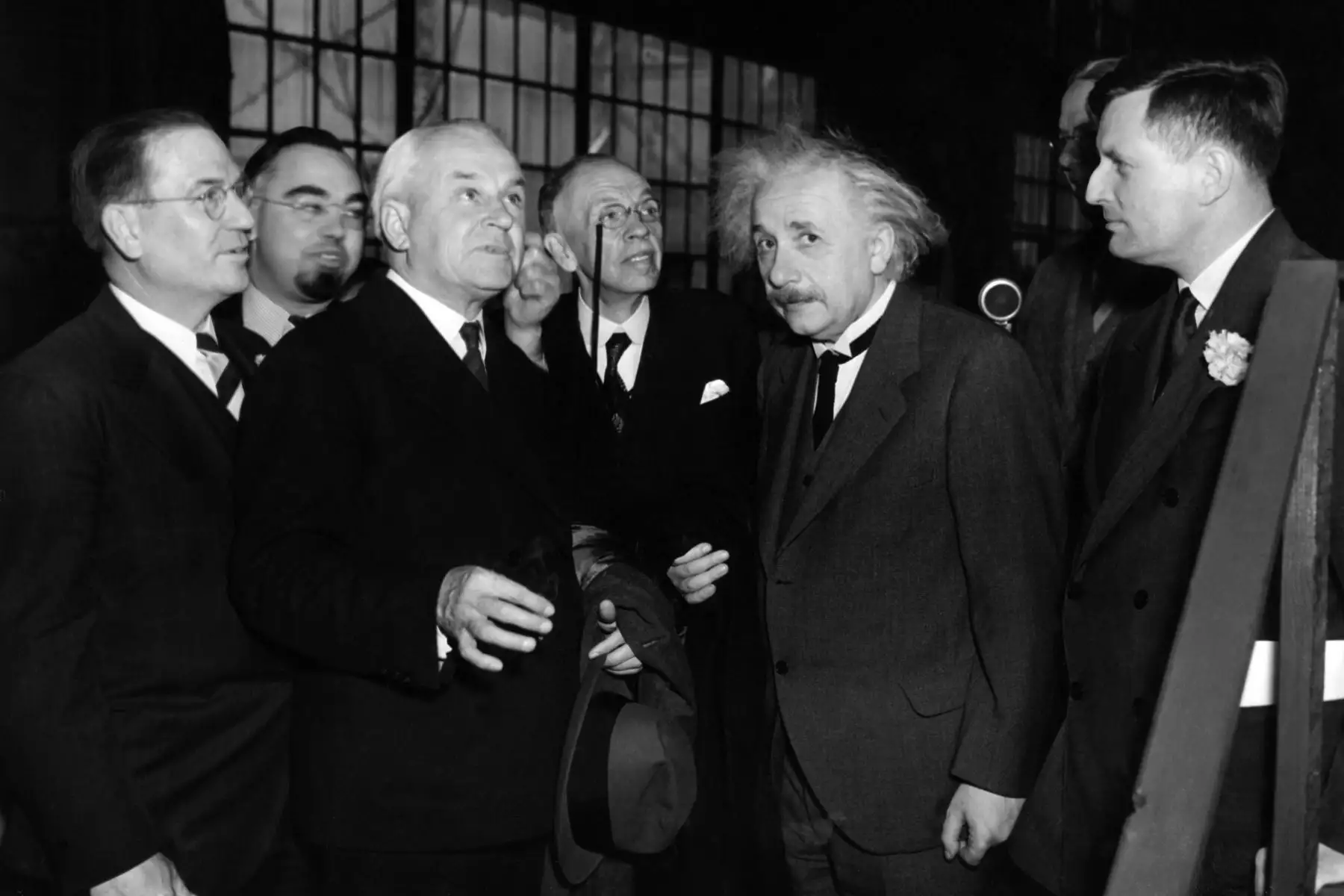 El físico Albert Einstein, inaugura el telescopio más grande del mundo el 30 de abril de 1937. Foto: AFP