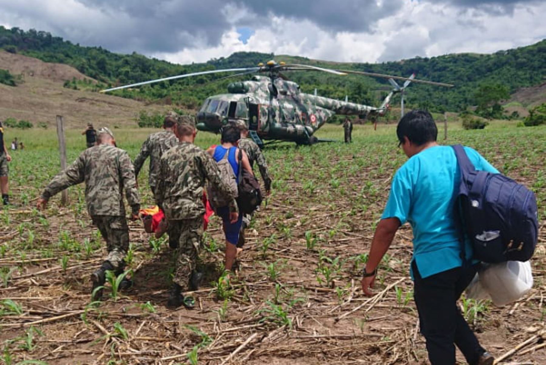 Ambulancia aérea del Ejército salva vida de gestante en región San Martín. ANDINA