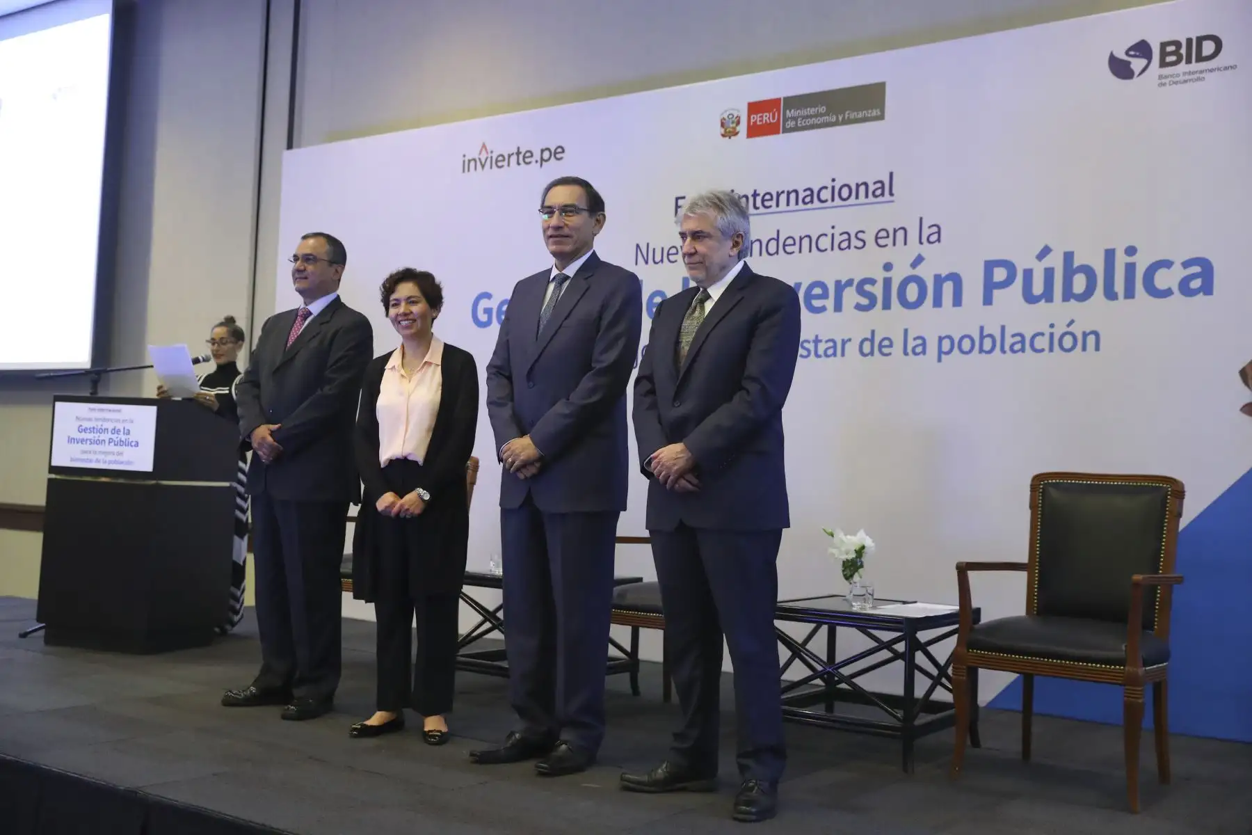Mandatario inaugura  Seminario Internacional "Nuevas tendencias en la gestión de la inversión pública para la mejora del bienestar de la población". Foto: ANDINA/ Prensa Presidencia/ Andres Valle