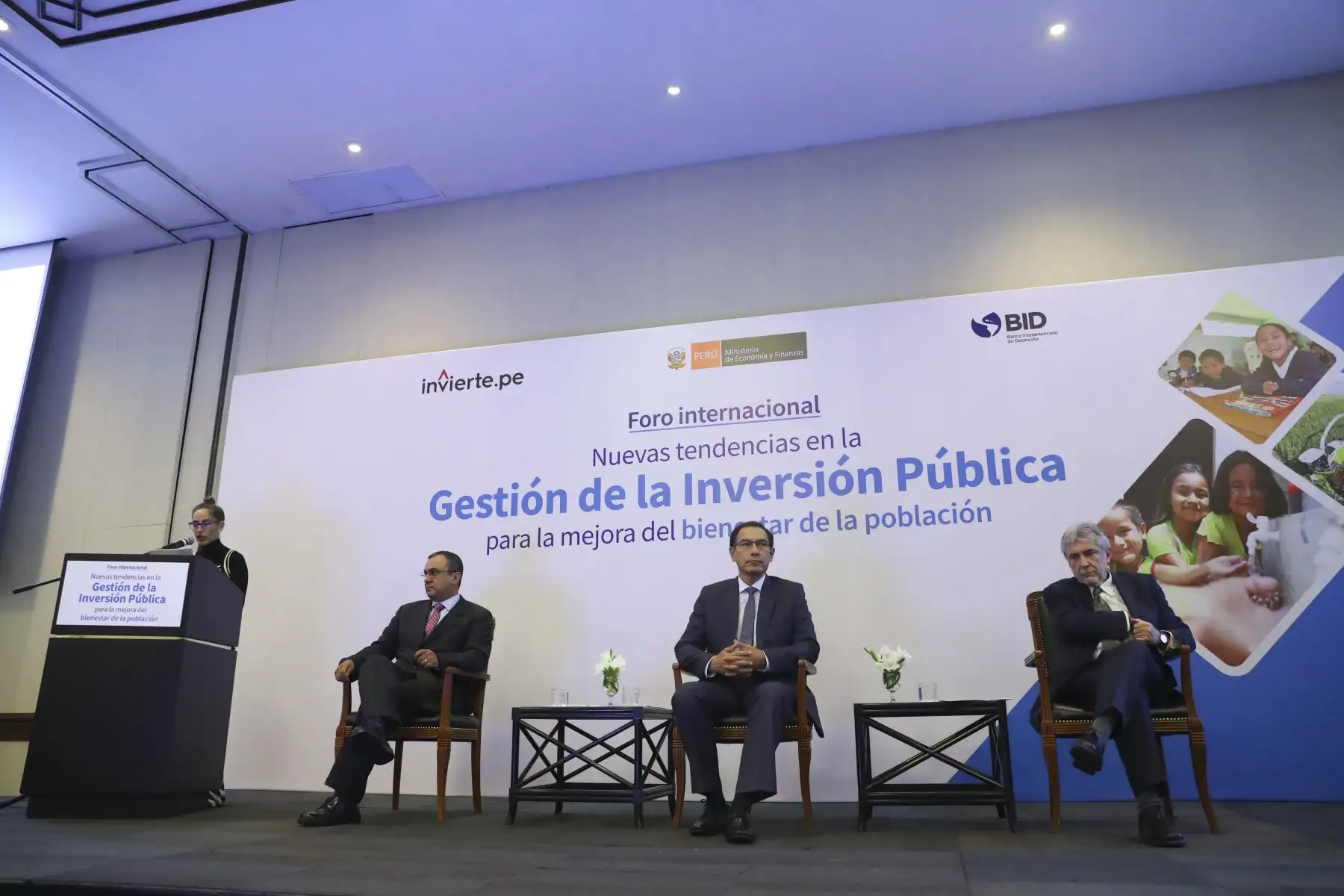 Mandatario inaugura  Seminario Internacional "Nuevas tendencias en la gestión de la inversión pública para la mejora del bienestar de la población". Foto: ANDINA/ Prensa Presidencia/ Andres Valle