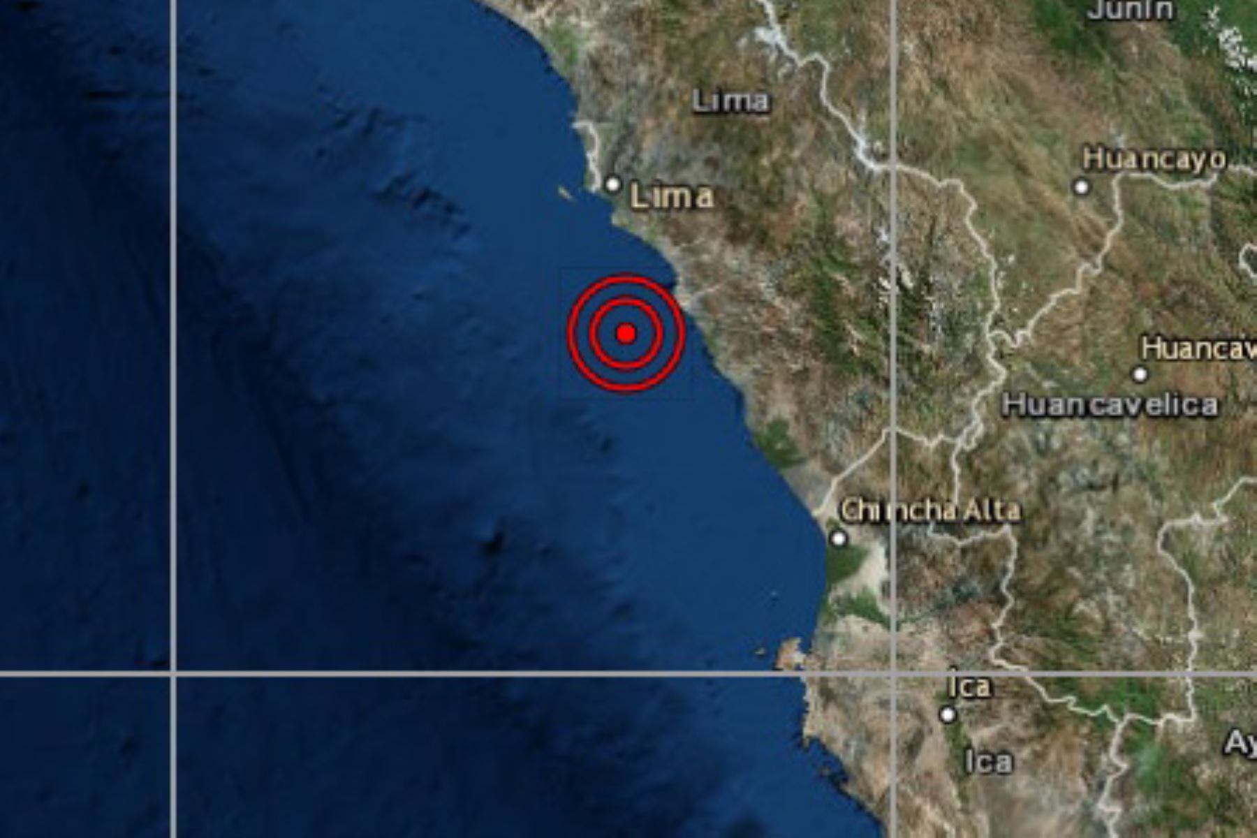 El temblor se sintió con una intensidad de  III en el distrito de Chilca,INTERNET/Medios