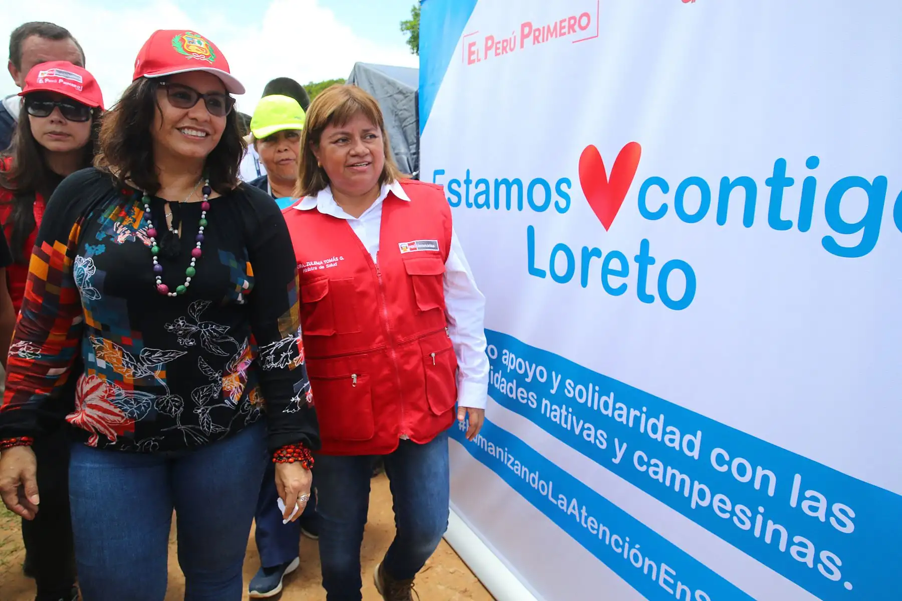 Primera dama  Maribel Díaz participa en acción cívica multisectorial en el distrito de Pampa Hermosa, Loreto.
Foto: ANDINA/Prensa Presidencia