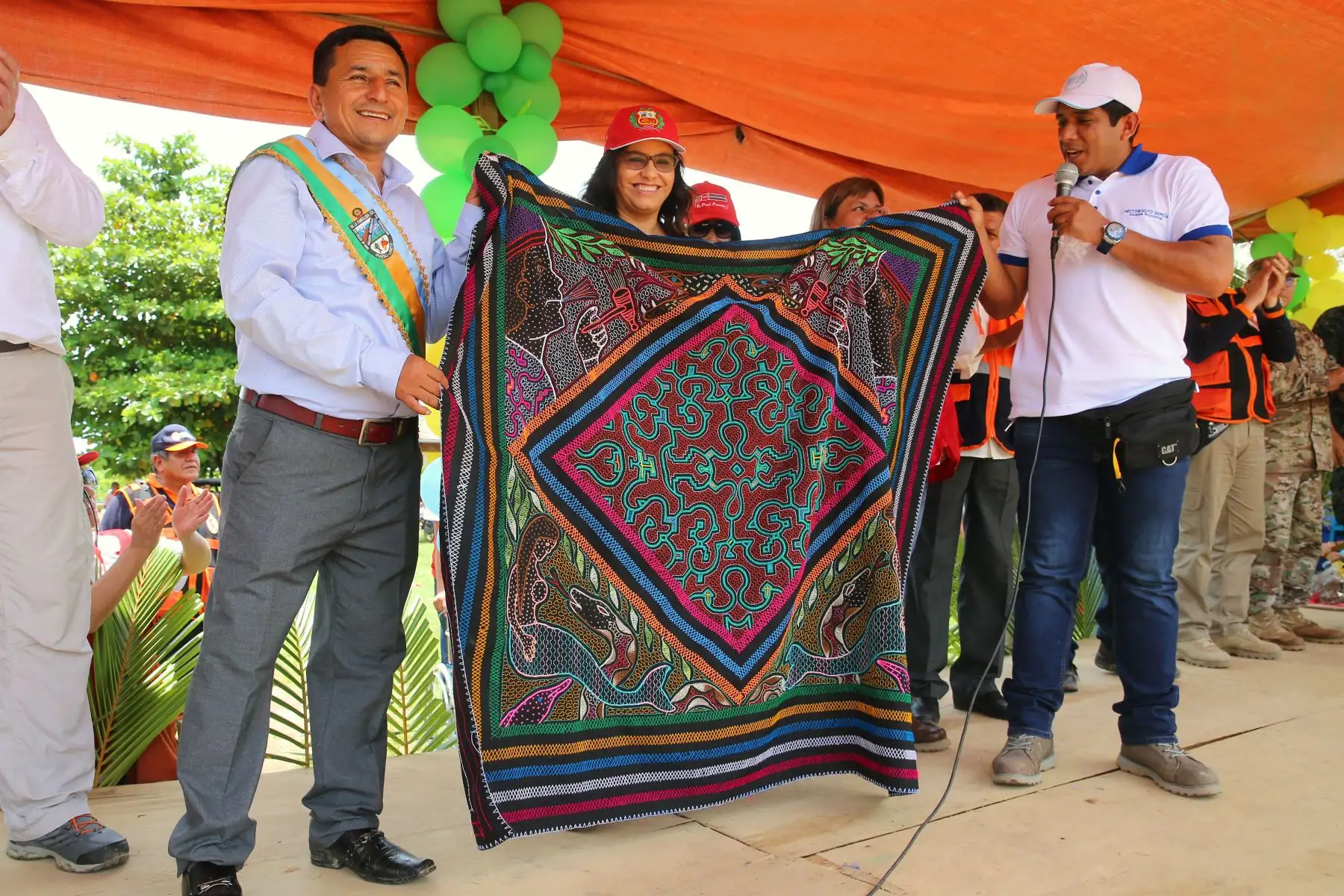 Primera dama  Maribel Díaz participa en acción cívica multisectorial en el distrito de Pampa Hermosa, Loreto.
Foto: ANDINA/Prensa Presidencia