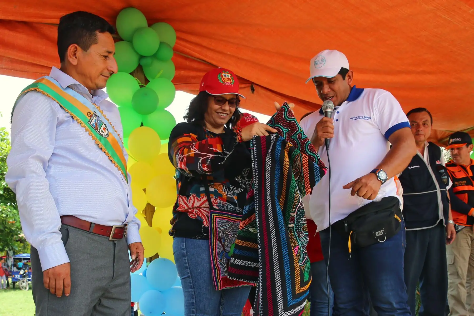 Primera dama  Maribel Díaz participa en acción cívica multisectorial en el distrito de Pampa Hermosa, Loreto.
Foto: ANDINA/Prensa Presidencia