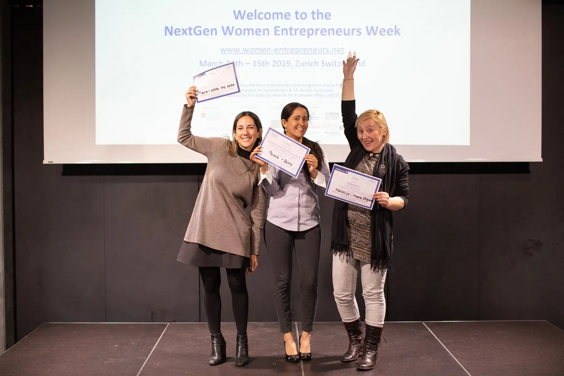 Startups lideradas por mujeres peruanas destacan en competencia internacional en Suiza