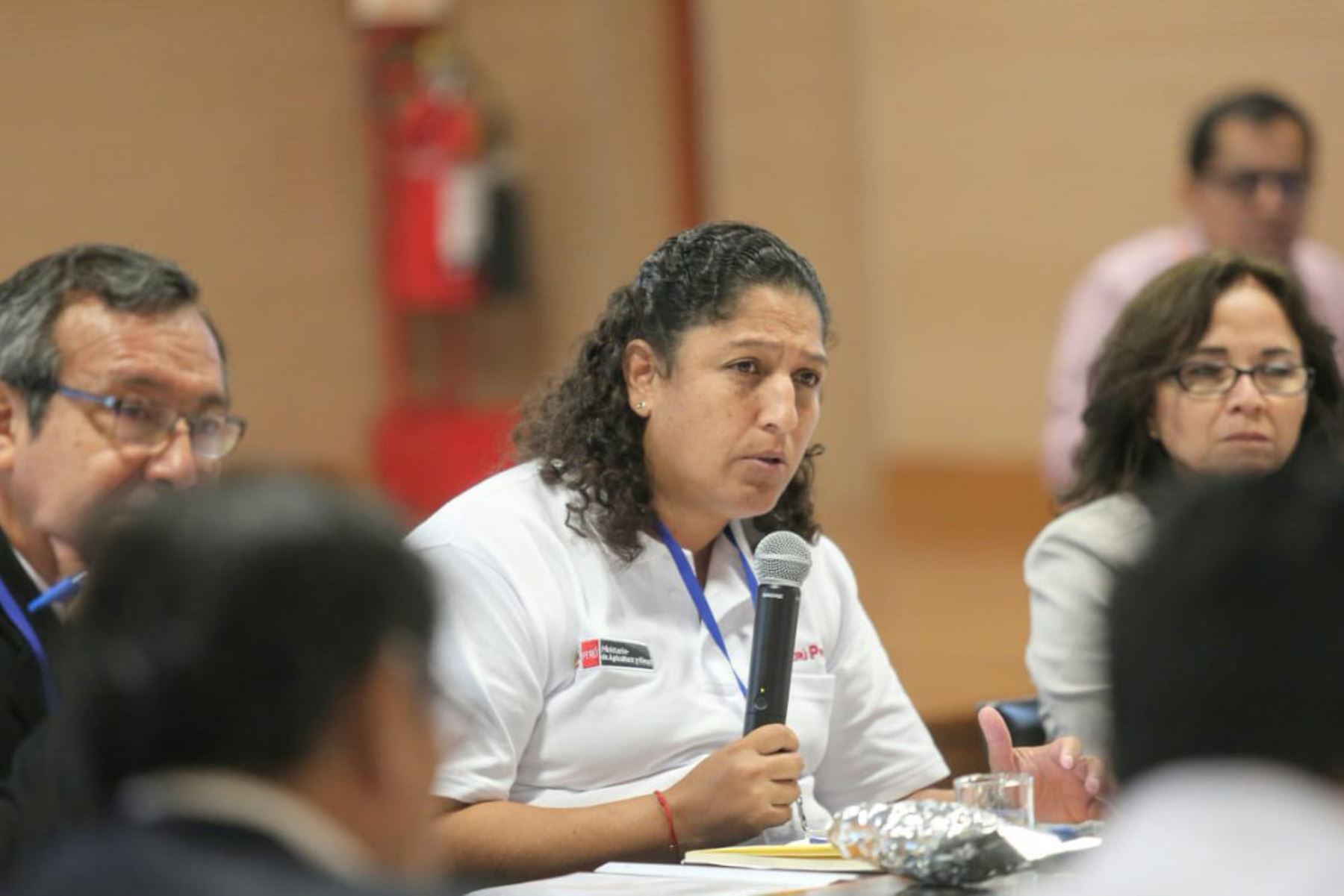Ministra de Agricultura y Riego, Fabiola Muñoz (centro). Foto: ANDINA/Difusión