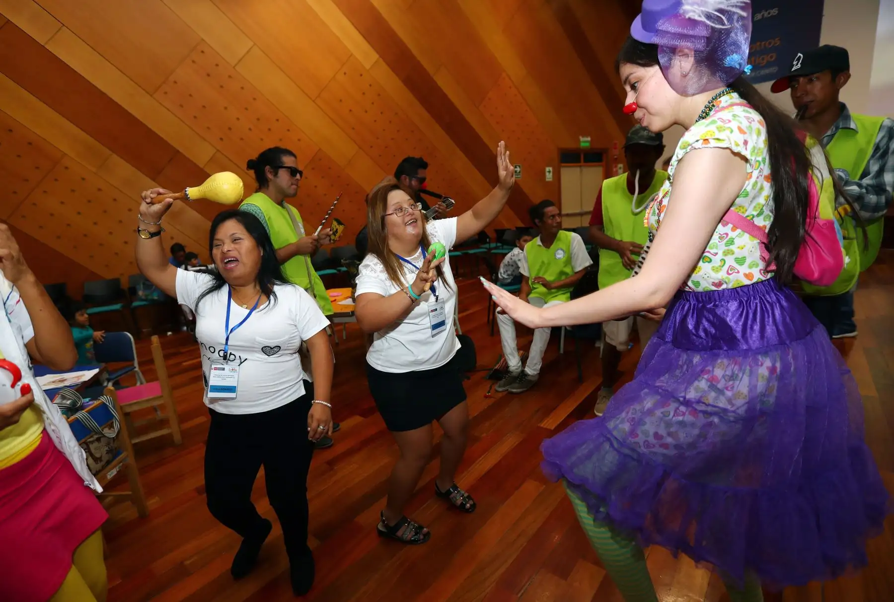 En el marco del día Mundial del Síndrome de Down,el Instituto Nacional de Salud del Niño San Borja-INSN organiza jormada de salud  integral  para niños con Síndrome de Down .Foto: ANDINA/Norman Córdova