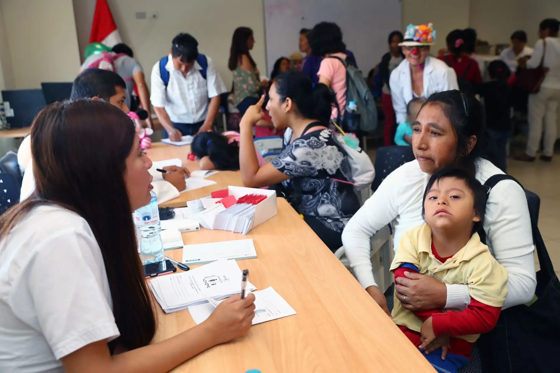 En el marco del día Mundial del Síndrome de Down,el Instituto Nacional de Salud del Niño San Borja-INSN organiza jormada de salud  integral  para niños con Síndrome de Down .Foto: ANDINA/Norman Córdova