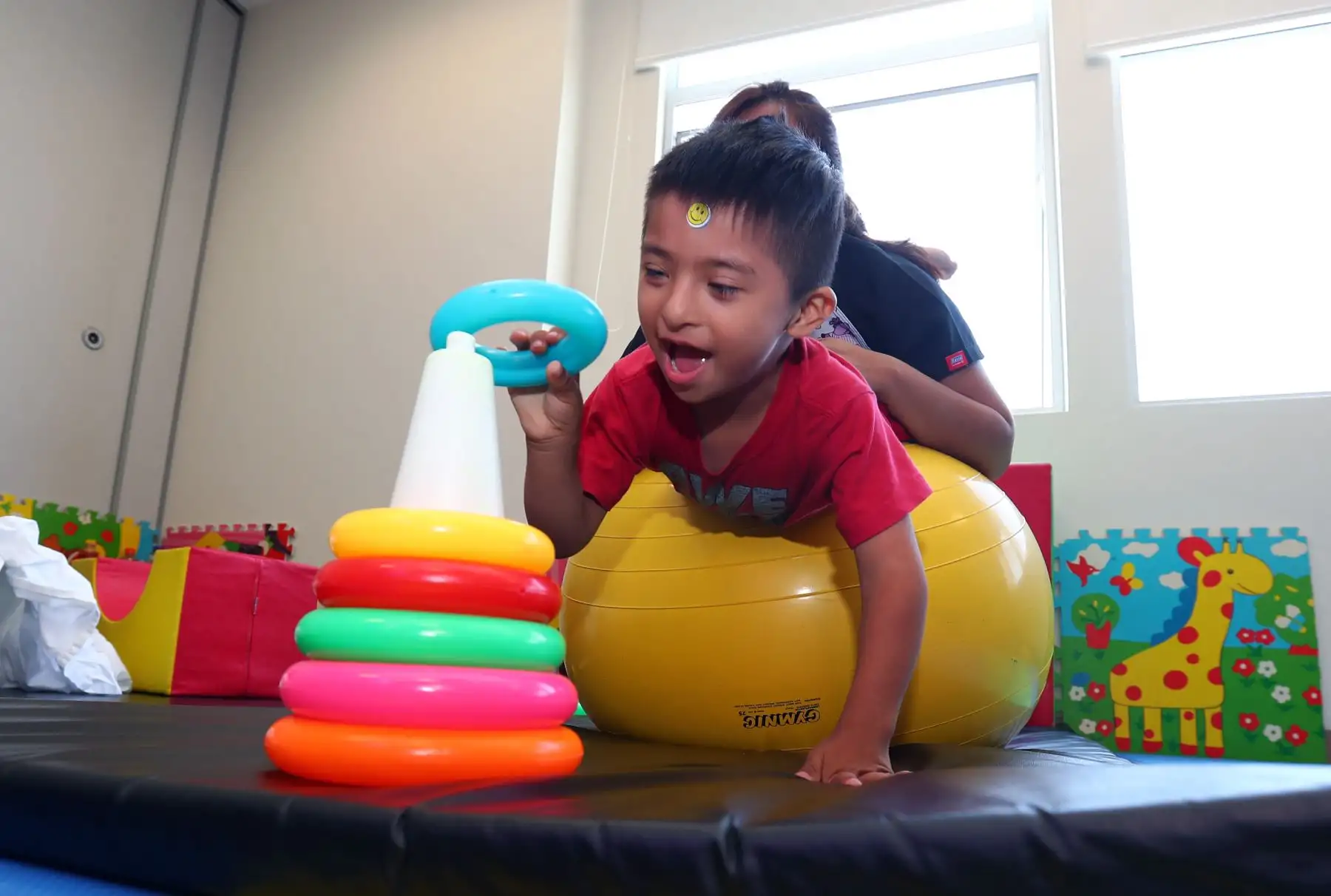 En el marco del día Mundial del Síndrome de Down,el Instituto Nacional de Salud del Niño San Borja-INSN organiza jormada de salud  integral  para niños con Síndrome de Down .Foto: ANDINA/Norman Córdova