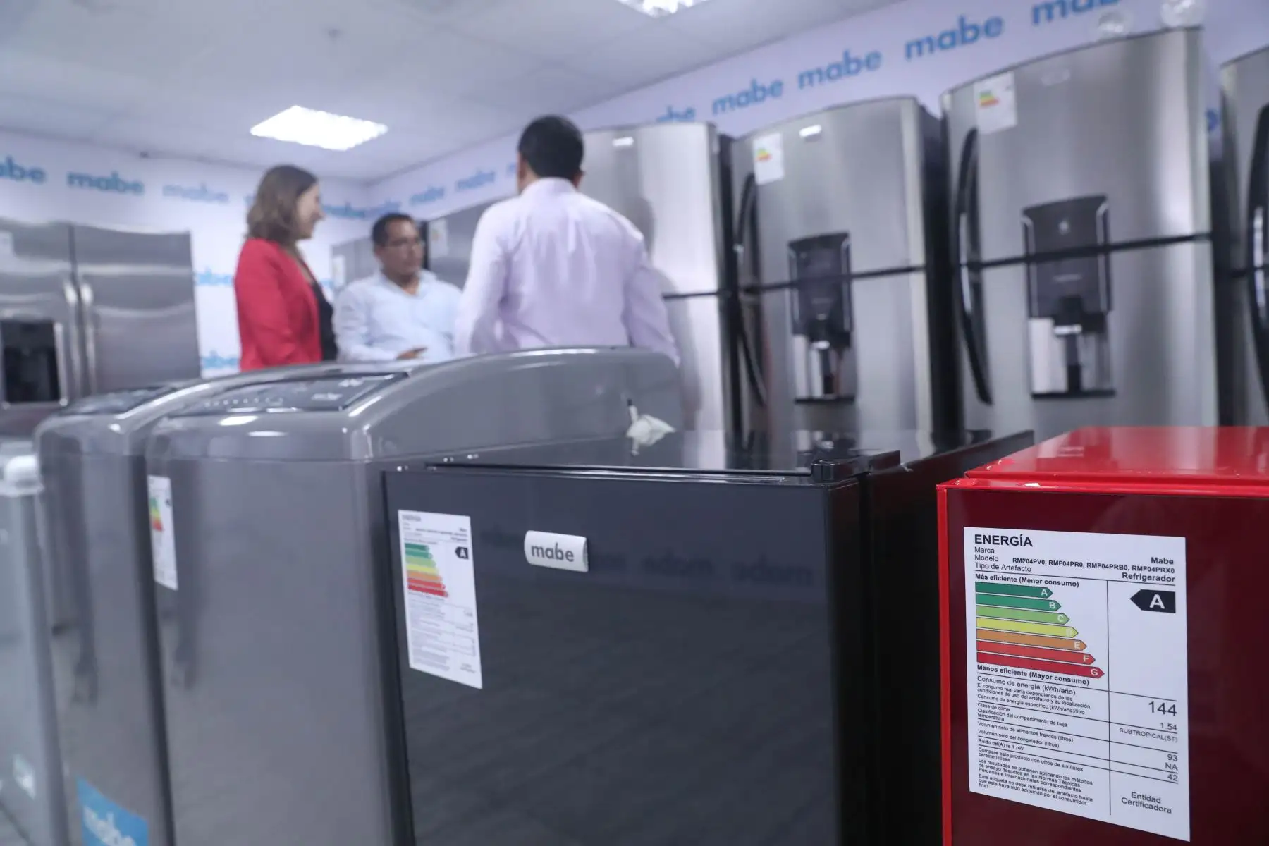 Equipos con etiqueta de eficiencia energética.