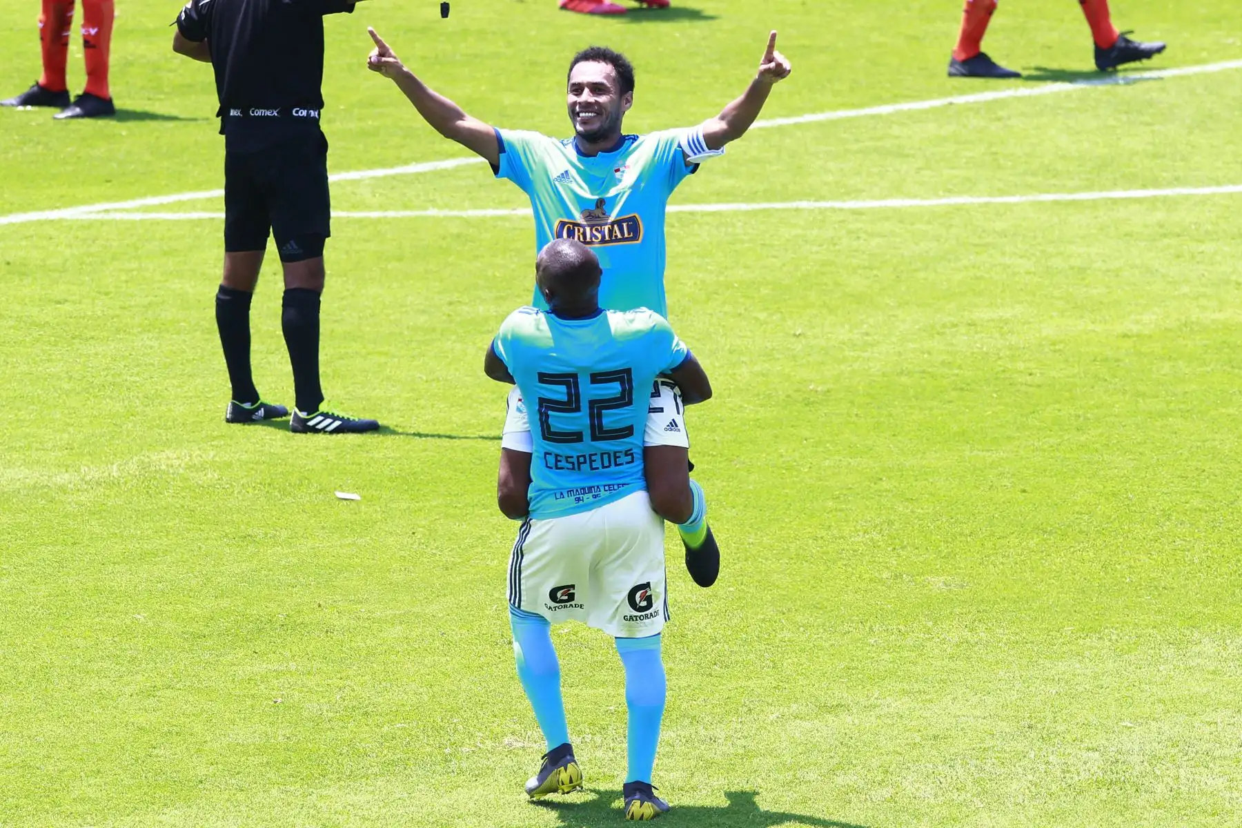 Sporting Cristal gana 3 a 0 a Cesar Vallejo por la quinta jornada del Torneo Apertura.
Foto: ANDINA/Eddy Ramos