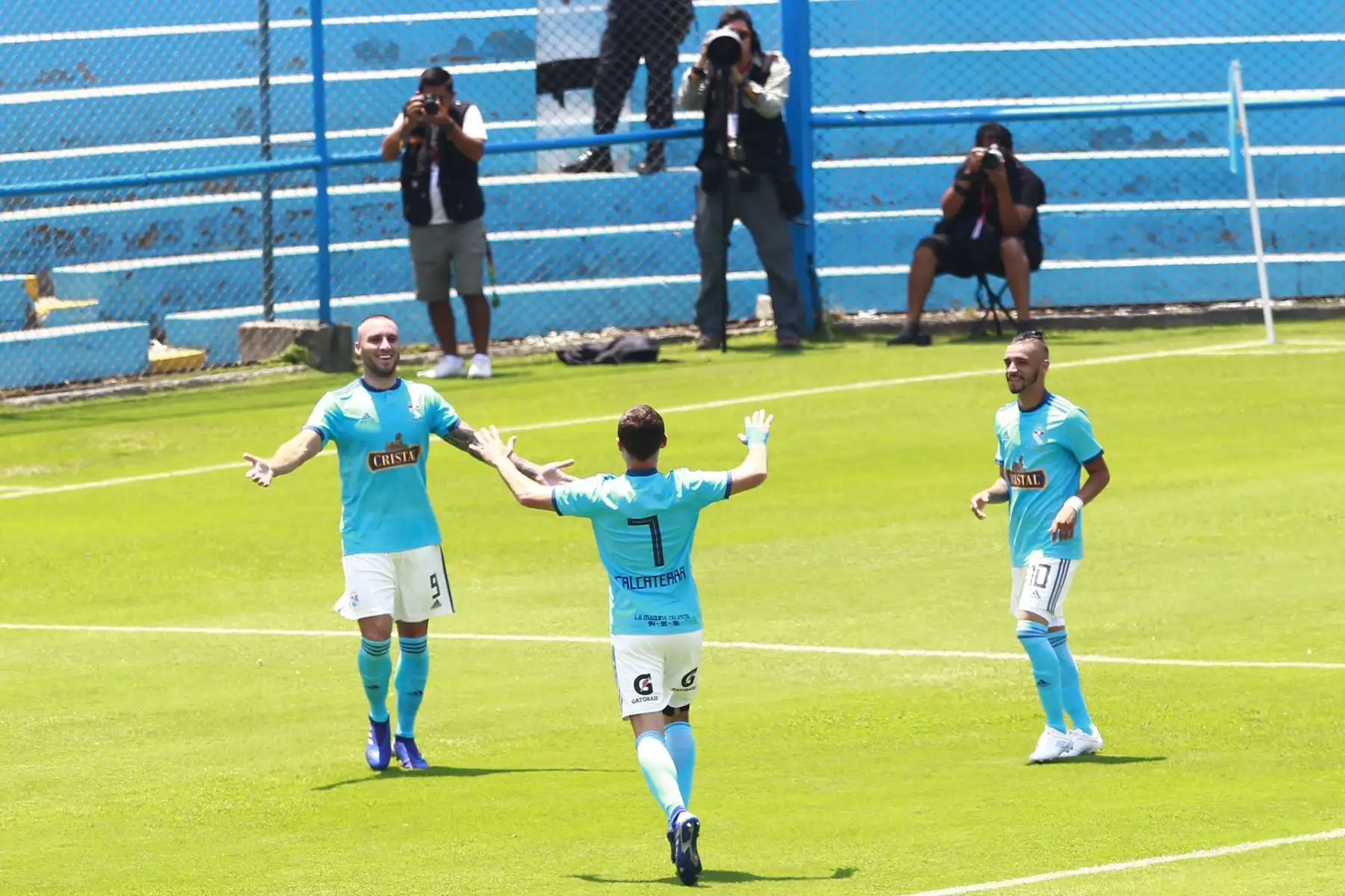 Sporting Cristal gana 3 a 0 a Cesar Vallejo por la quinta jornada del Torneo Apertura.
Foto: ANDINA/Eddy Ramos