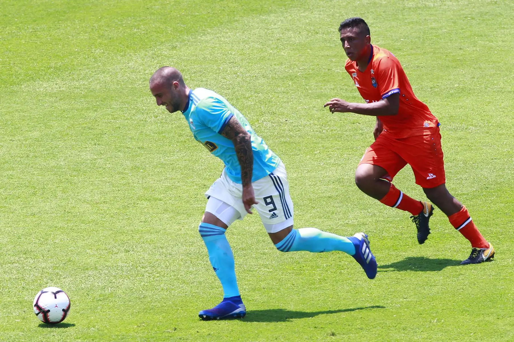 Sporting Cristal gana 3 a 0 a Cesar Vallejo por la quinta jornada del Torneo Apertura.
Foto: ANDINA/Eddy Ramos